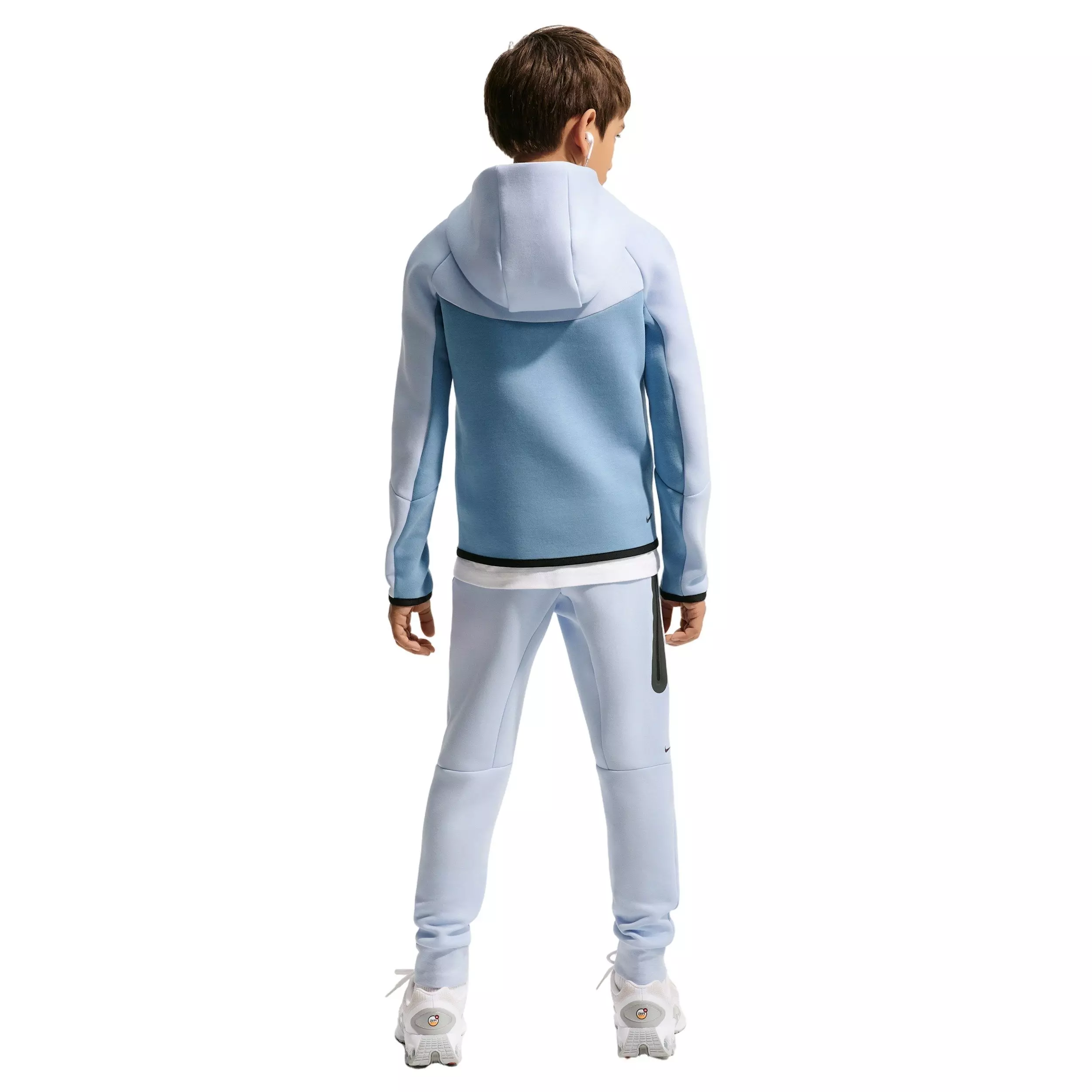 Nike Big Boys' Sportswear Tech Fleece Full-Zip Hooded Jacket - Blue - BLUE