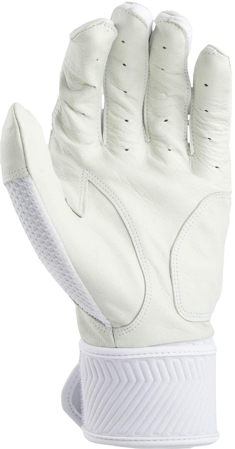 Rawlings Workhorse Compression Strap Youth Baseball Batting Gloves - White - WHITE Thumbnail View 2