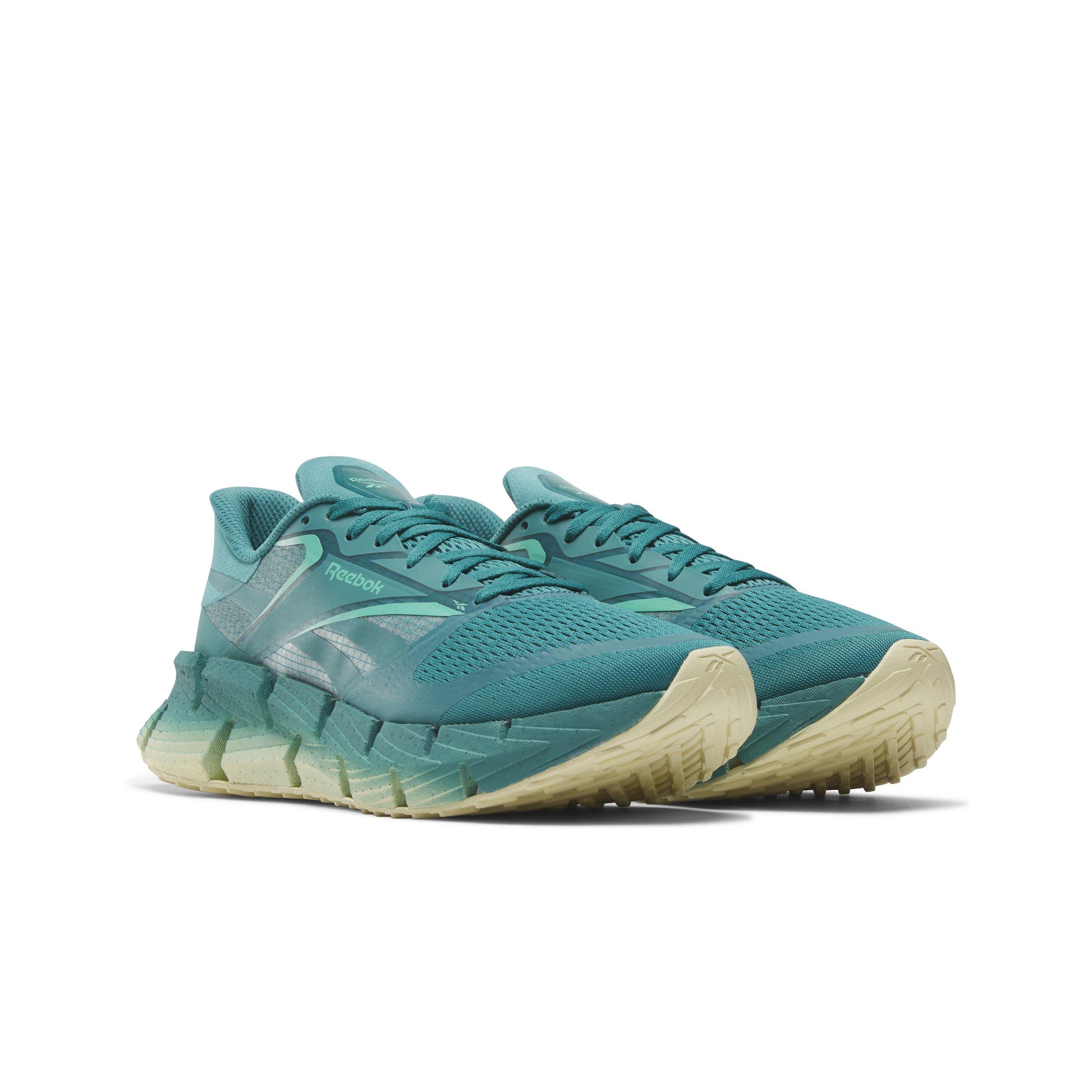 Reebok FloatZig 1 "Team Teal/Unleashed Green/White" Men's Running Shoe - TEAL/GREEN/WHITE Thumbnail View 2