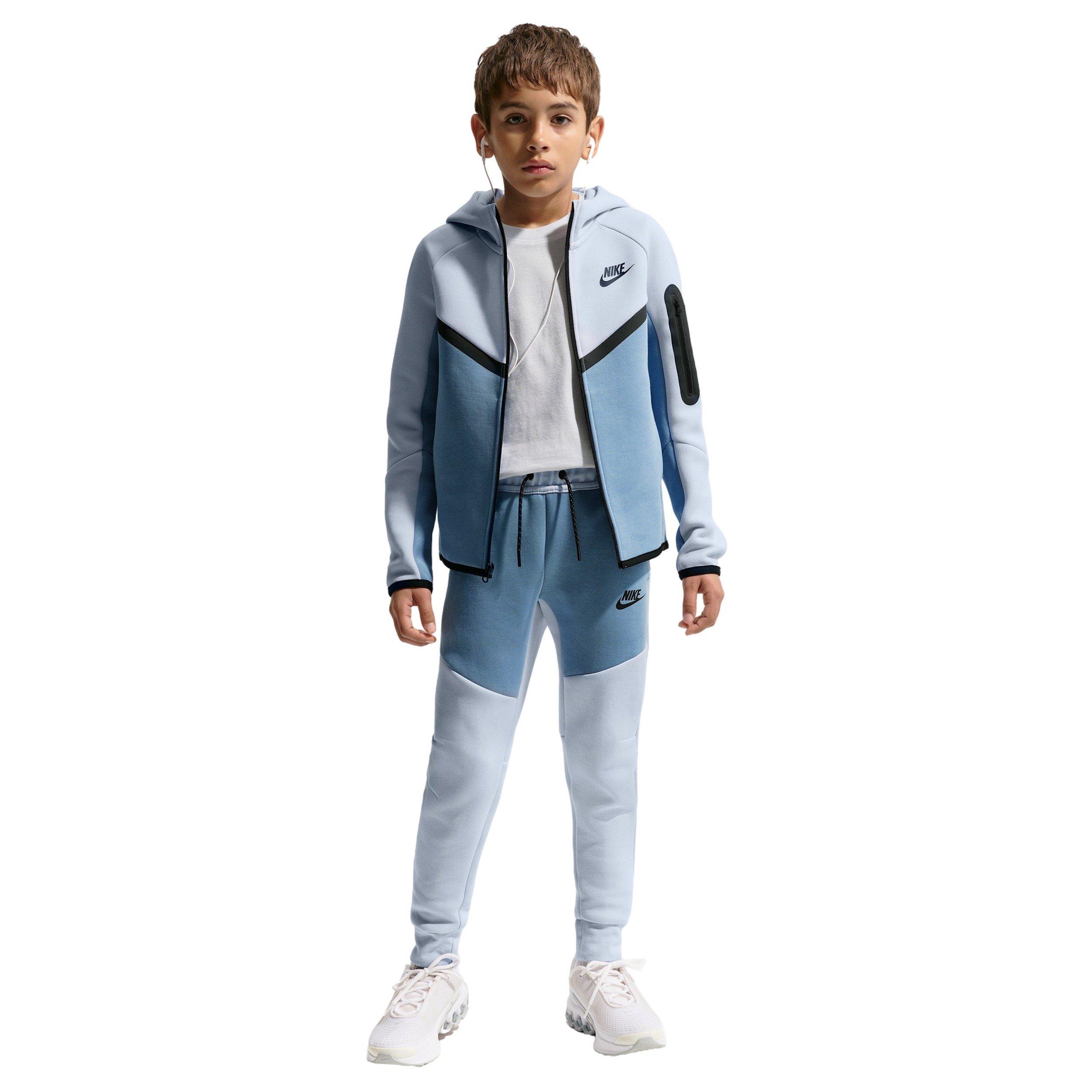 Nike Big Boys' Sportswear Tech Fleece Joggers - Hydrogen Blue/Work Blue - HYDROGEN BLUE/WORK BLUE Thumbnail View 1