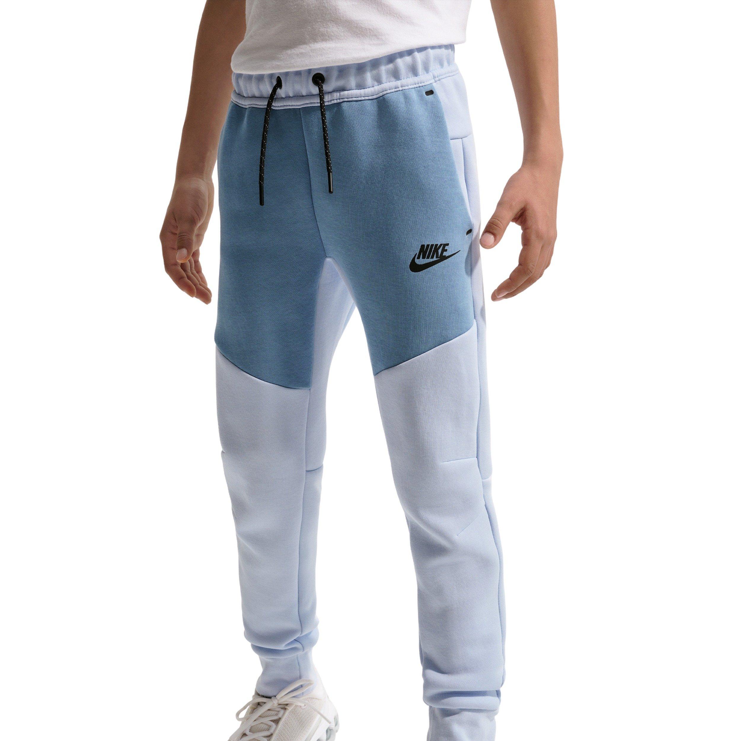 Nike Big Boys' Sportswear Tech Fleece Joggers - Hydrogen Blue/Work Blue - HYDROGEN BLUE/WORK BLUE Thumbnail View 3