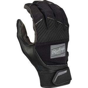 Rawlings Women's Workhorse OKC Fastpitch Softball Batting Gloves - Black