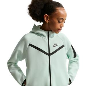Nike Big Girls' Sportswear Tech Fleece Full-Zip Hooded Jacket - Green