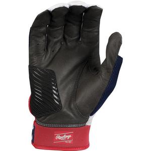 Rawlings Women's Workhorse OKC Fastpitch Softball Batting Gloves - Red/White/Blue