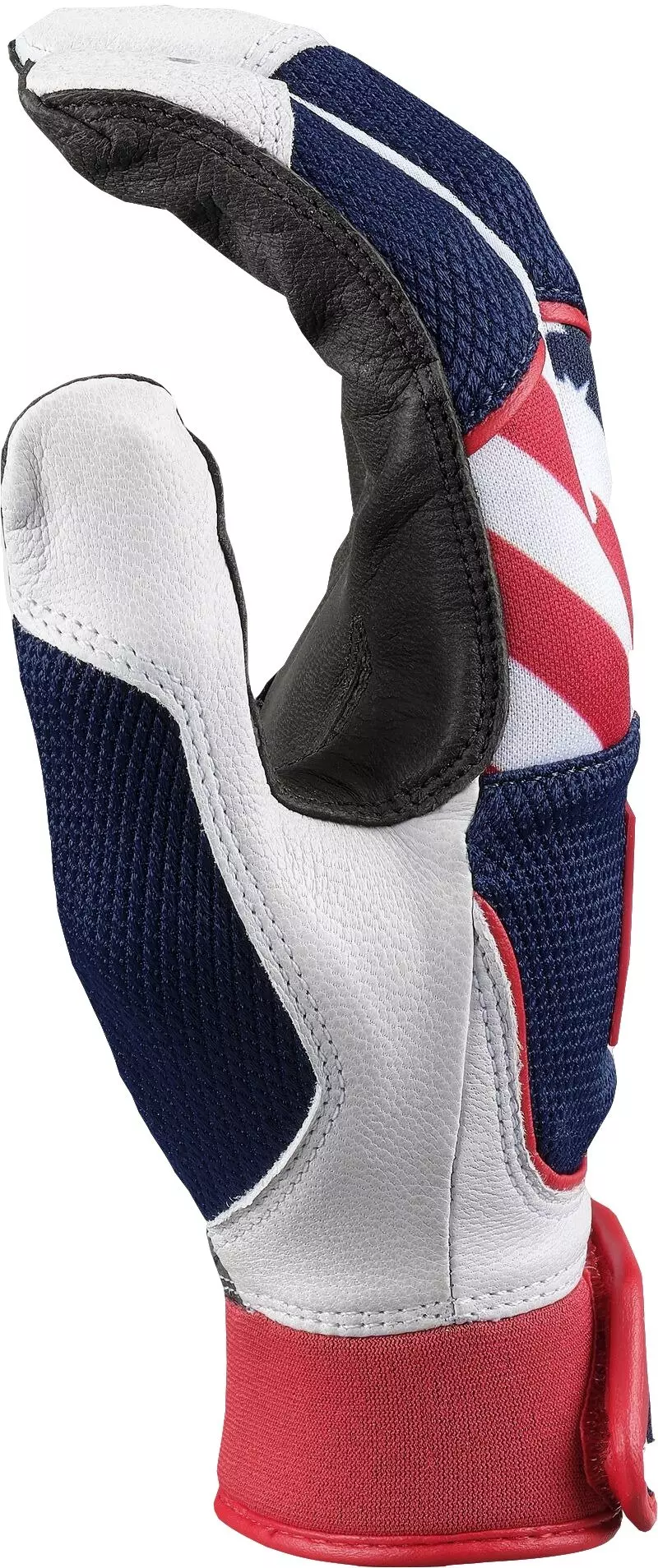 Rawlings Women's Workhorse OKC Fastpitch Softball Batting Gloves - Red/White/Blue - RED/WHITE/BLUE
