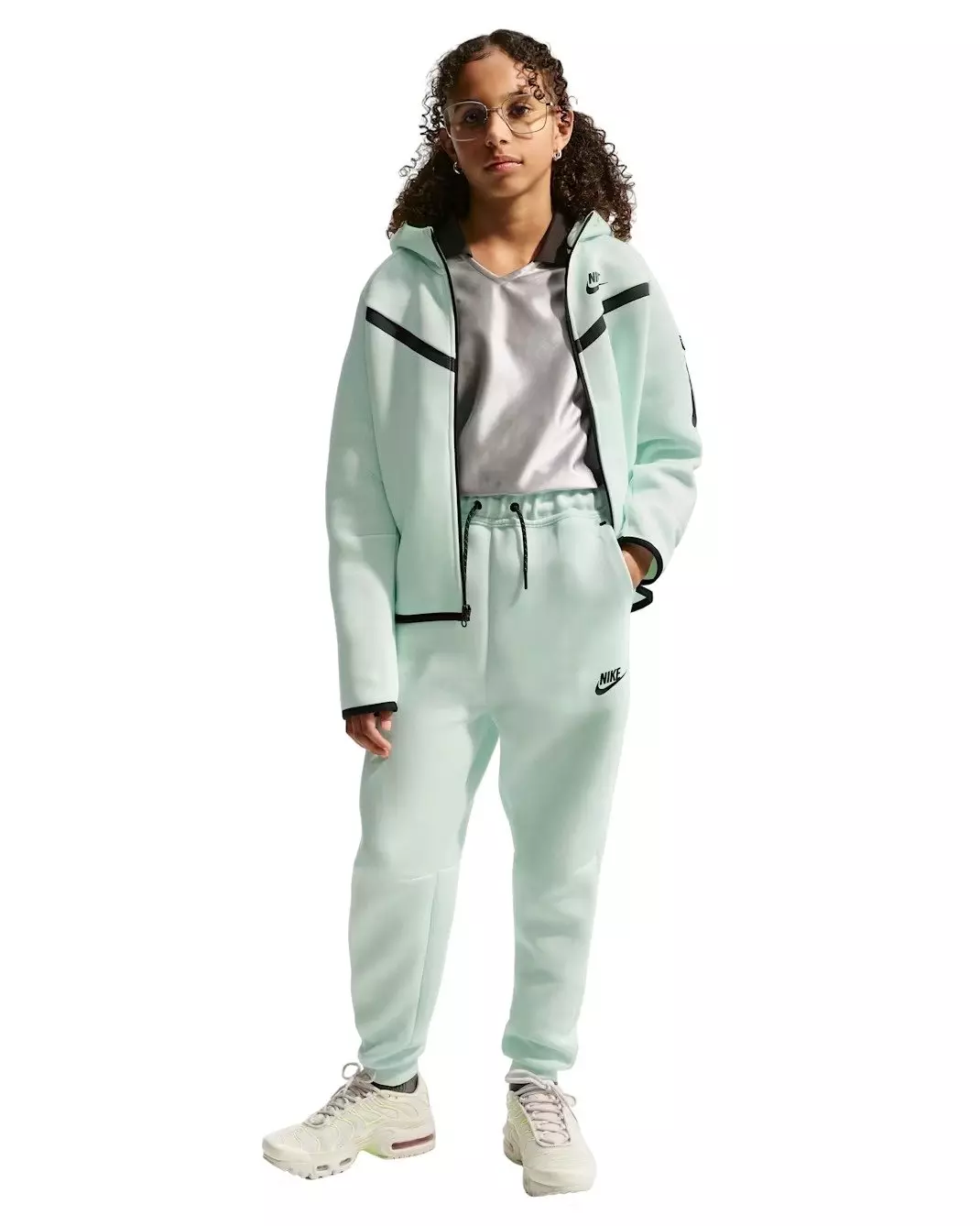 Nike Big Girls' Sportswear Tech Fleece Joggers - Green - GREEN