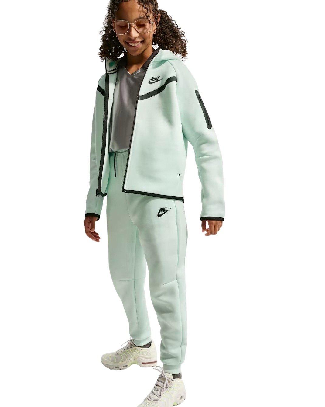 Nike Big Girls' Sportswear Tech Fleece Joggers - Green - GREEN Thumbnail View 4