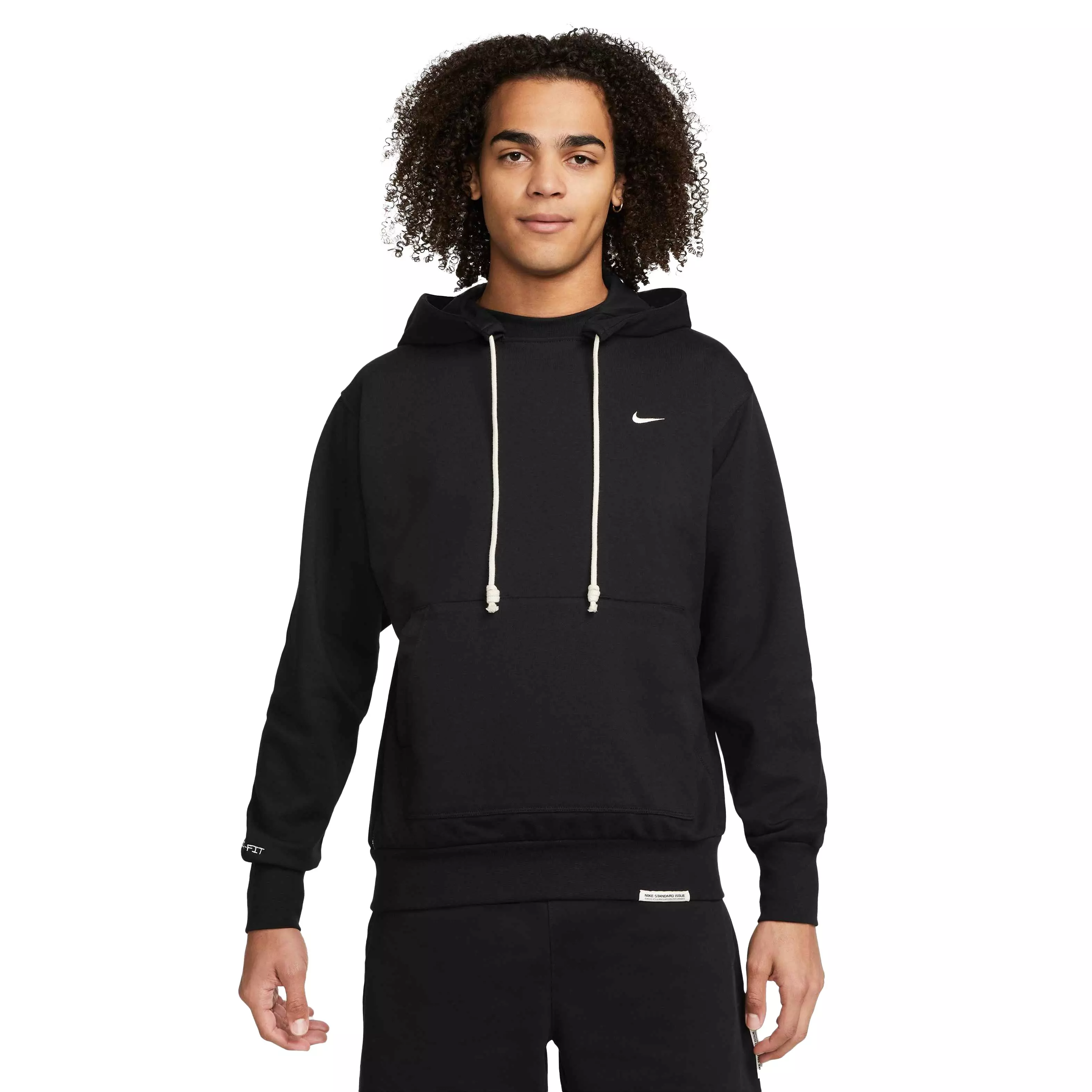 Nike Men's Dri-FIT Standard Issue Pullover Basketball Hoodie, Small, Black