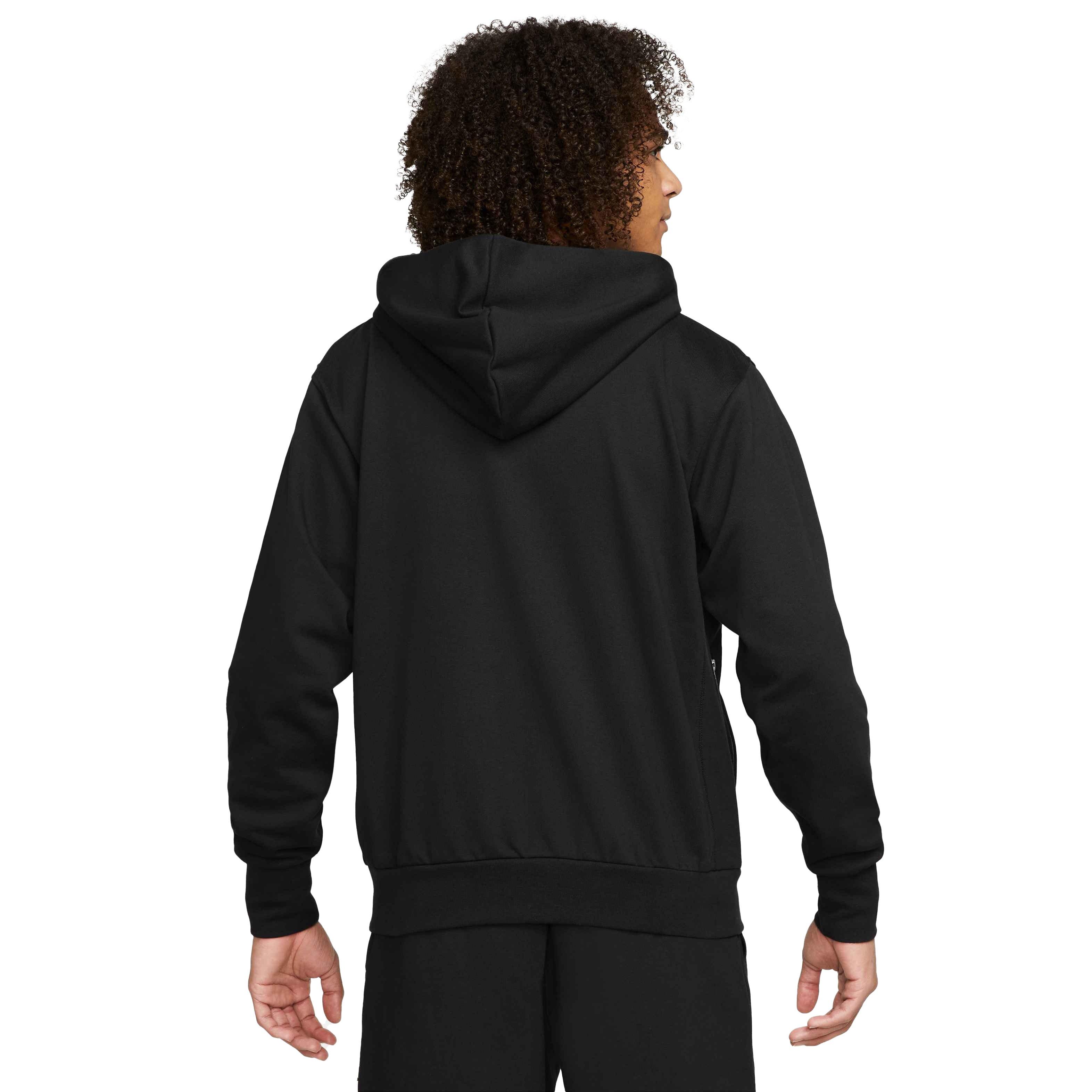 Nike Men's Pullover Basketball Dri-Fit Standard Issue Hoodie - BLACK Thumbnail View 2