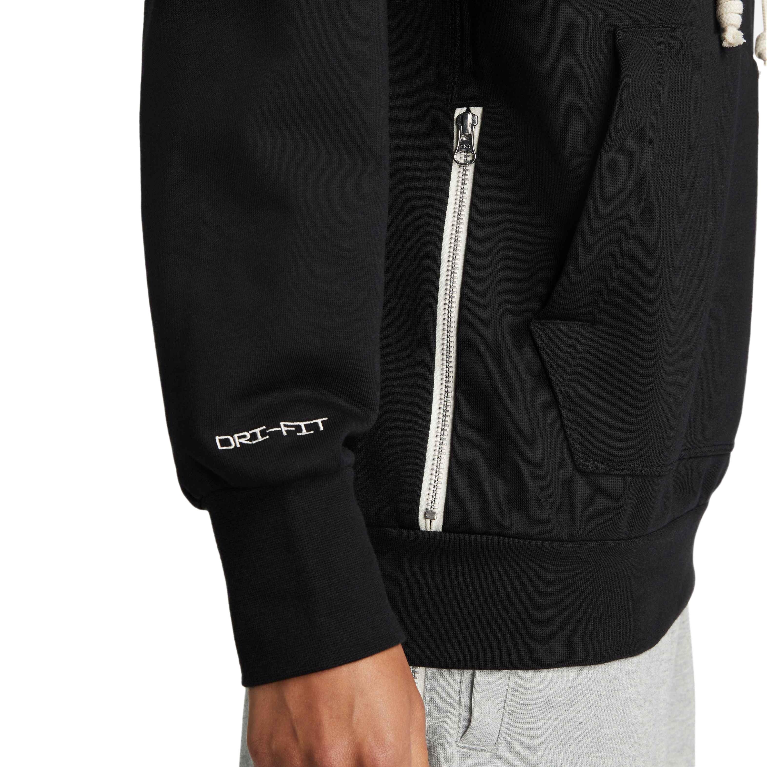 Nike Men's Pullover Basketball Dri-Fit Standard Issue Hoodie - BLACK Thumbnail View 3