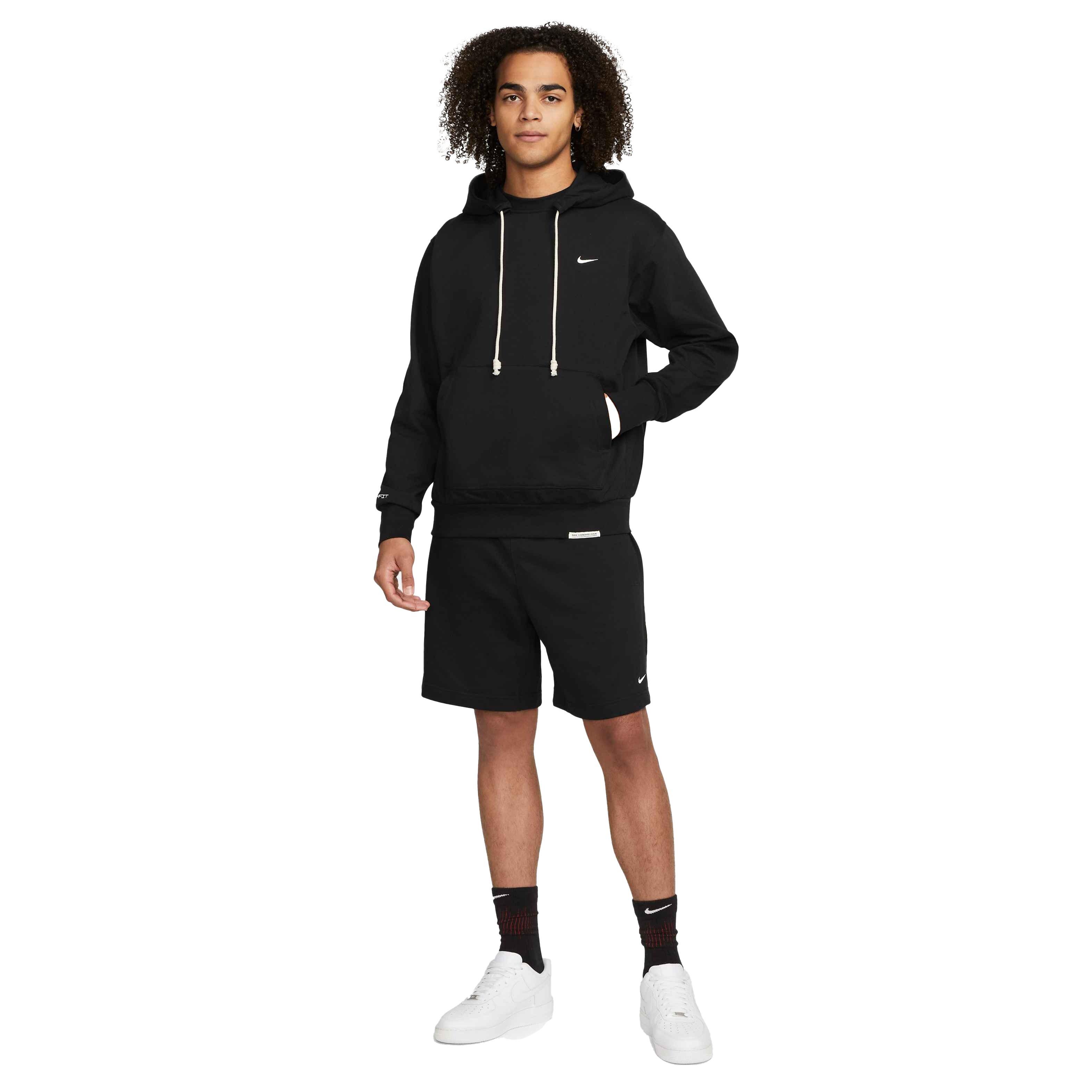 Nike Men's Pullover Basketball Dri-Fit Standard Issue Hoodie - BLACK Thumbnail View 6