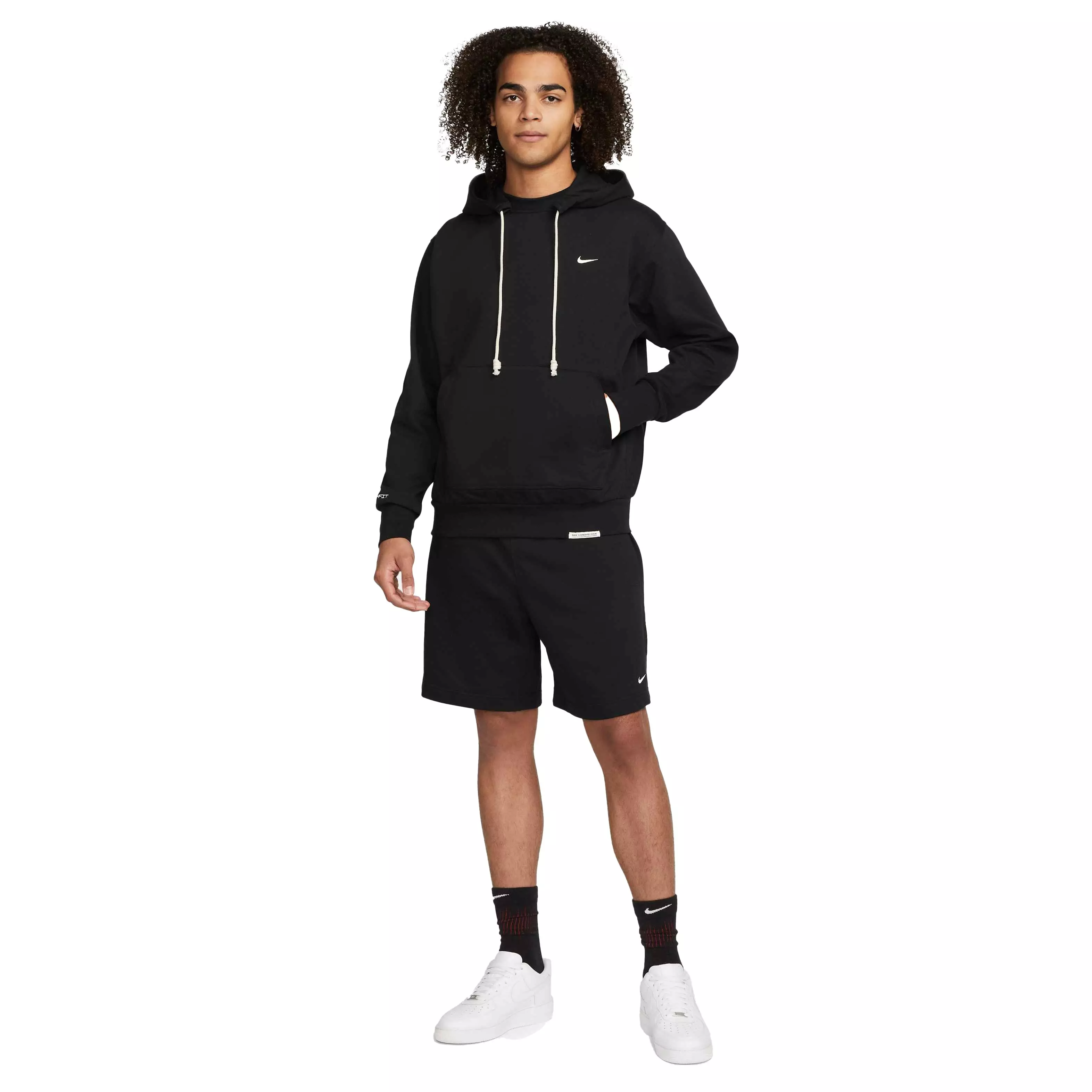 Nike Men's Pullover Basketball Dri-Fit Standard Issue Hoodie - BLACK