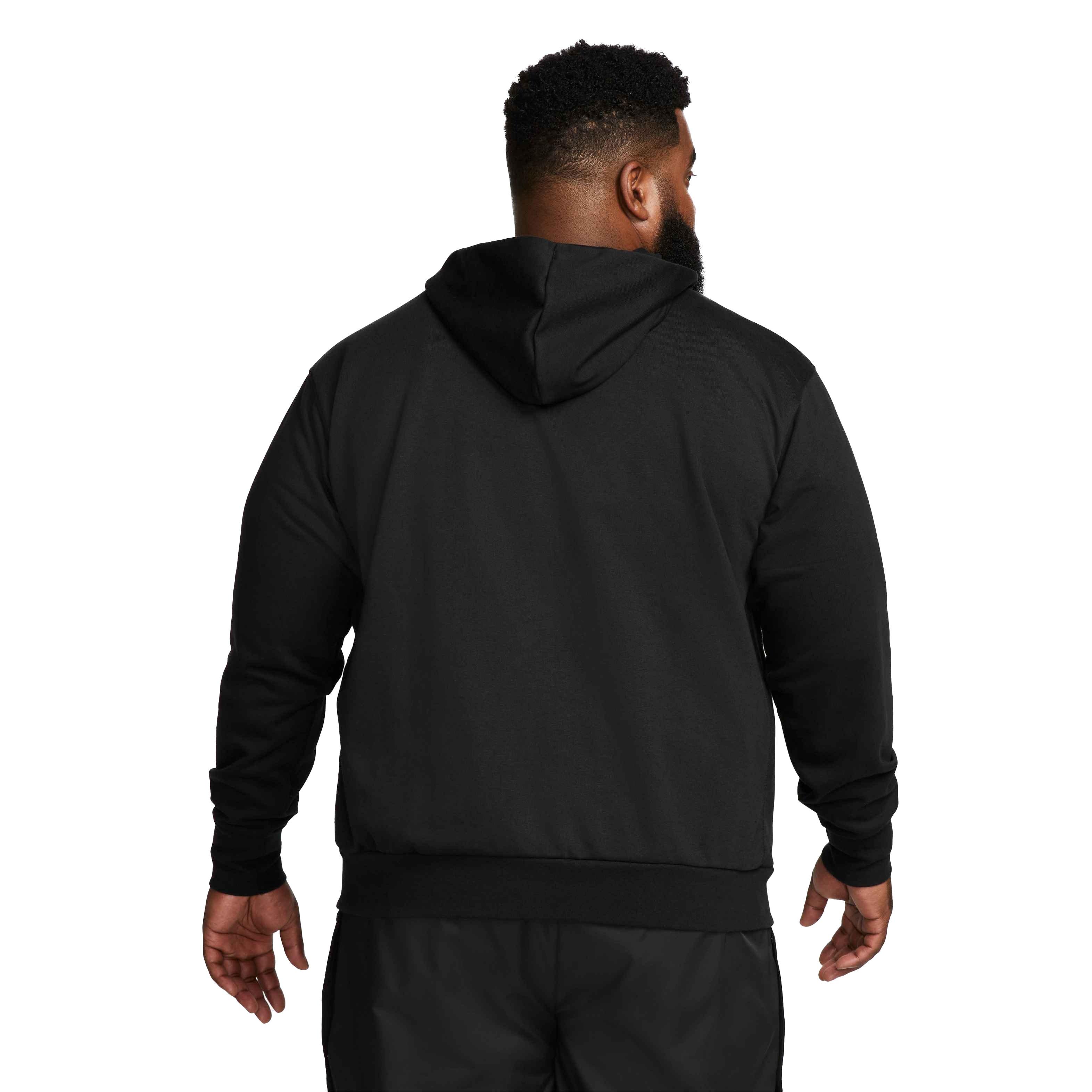 Nike Men's Pullover Basketball Dri-Fit Standard Issue Hoodie - BLACK Thumbnail View 8