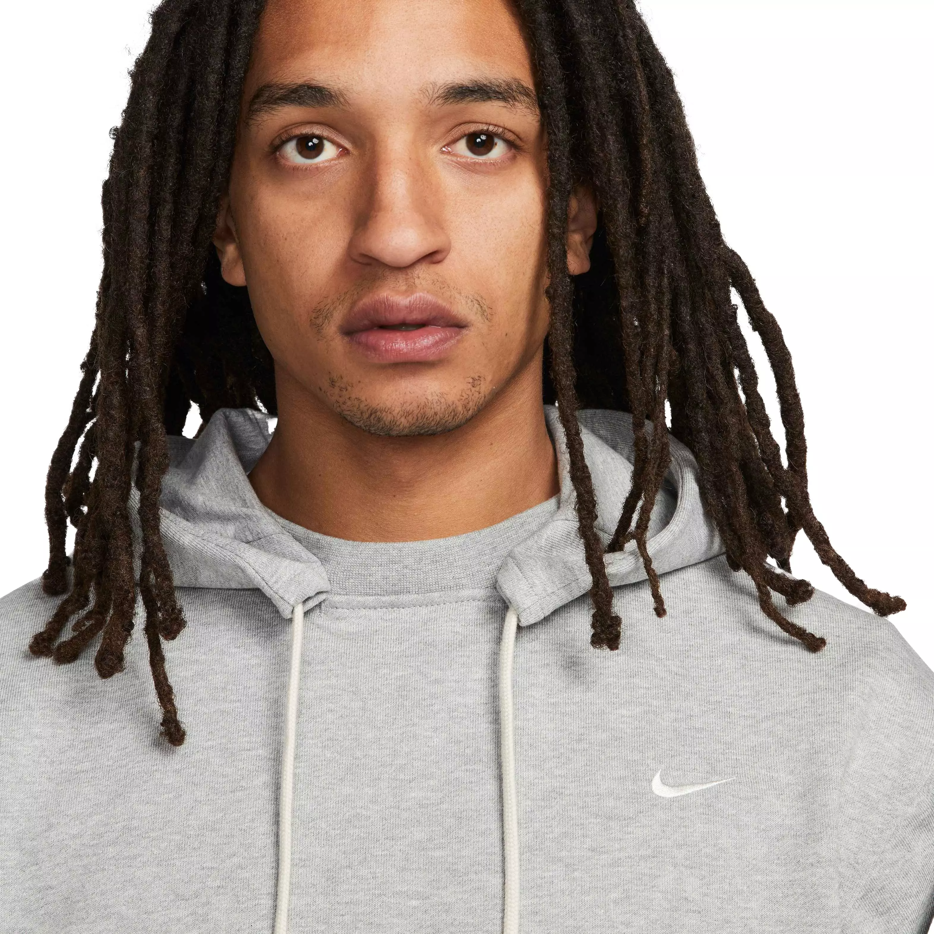 Nike Men's Pullover Basketball Dri-Fit Standard Issue Hoodie - GREY