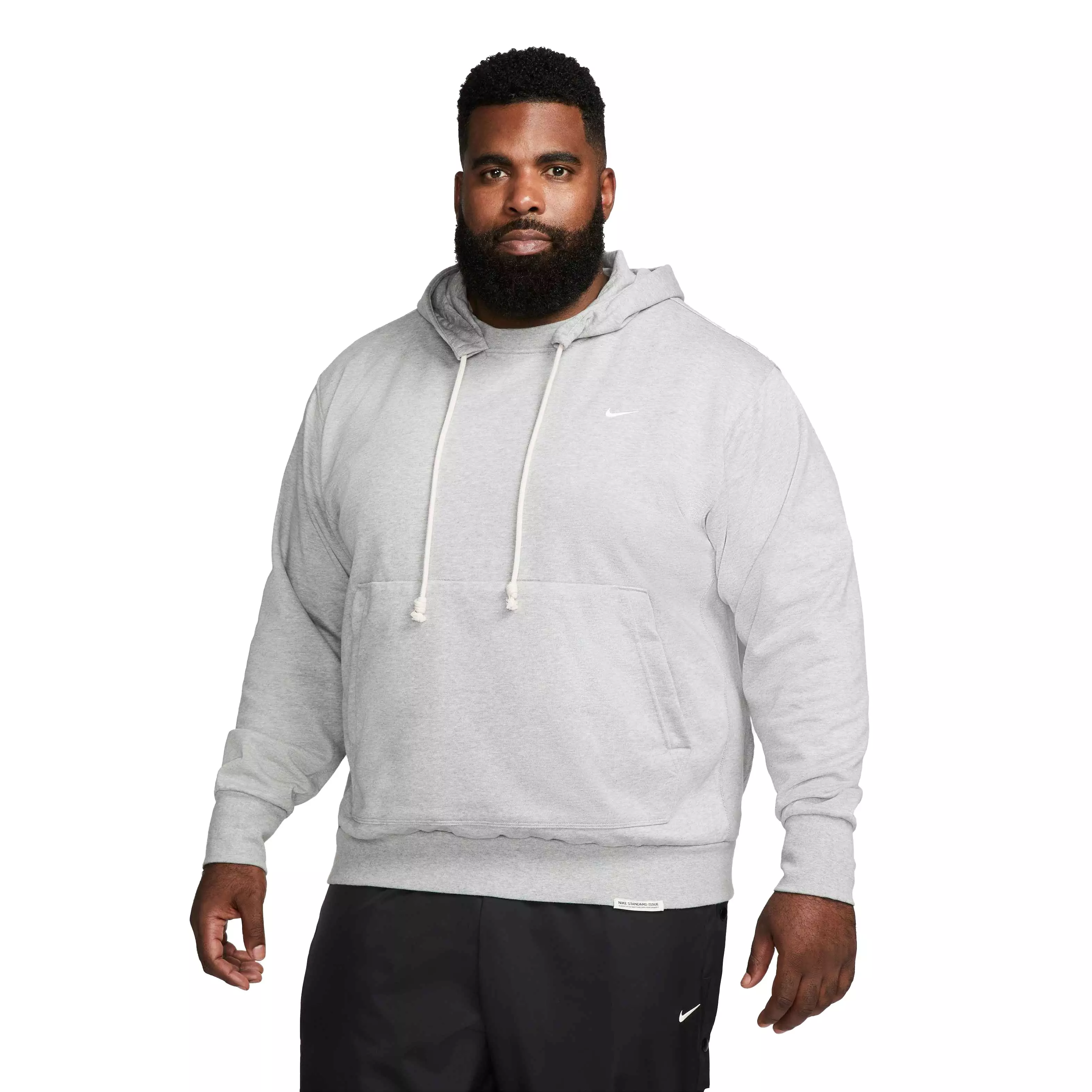 Nike Men's Pullover Basketball Dri-Fit Standard Issue Hoodie - GREY