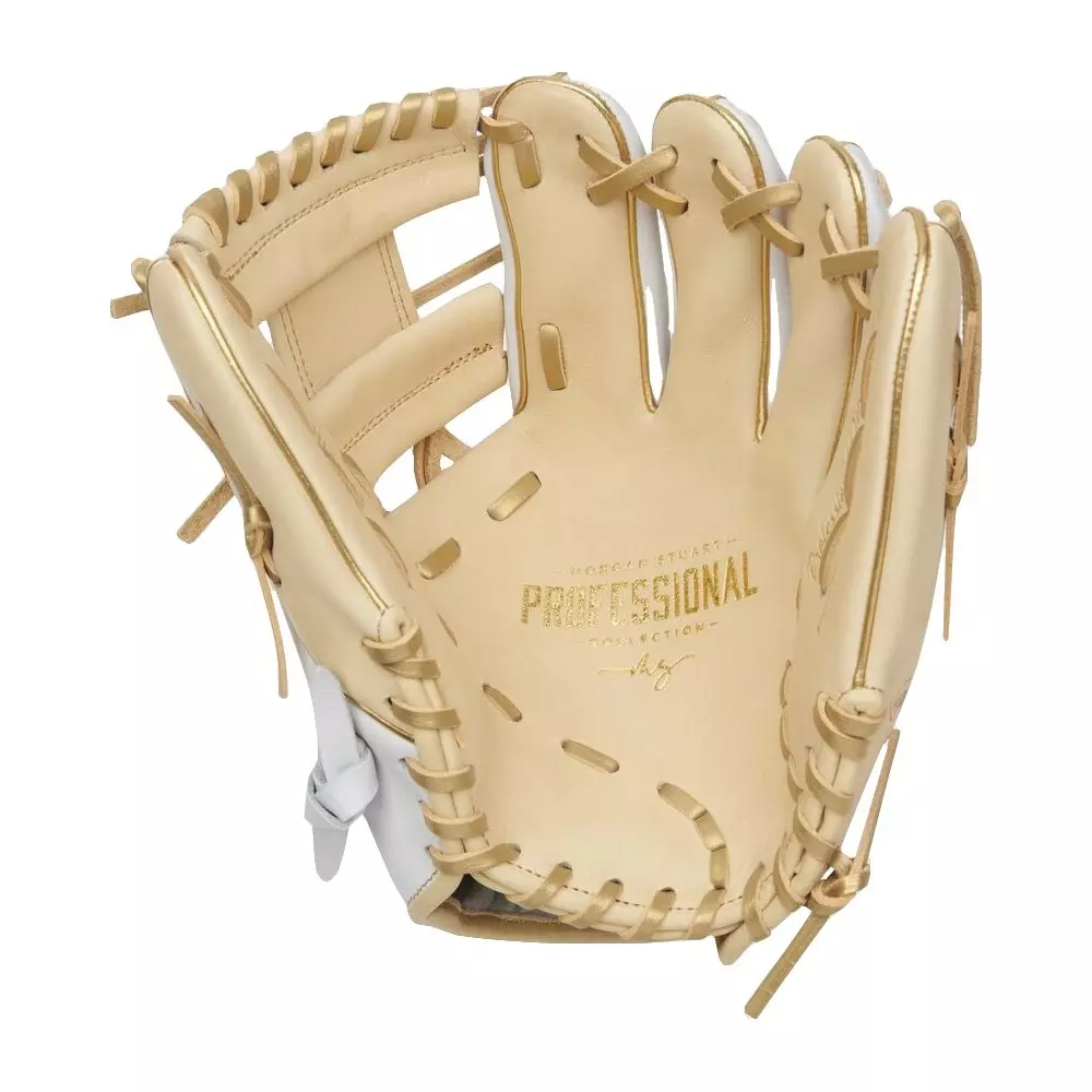 Easton 2024 Morgan Stuart Elite Fastpitch Collection 11.5" Infield Fastpitch Softball Glove RHT - WHITE/TAN