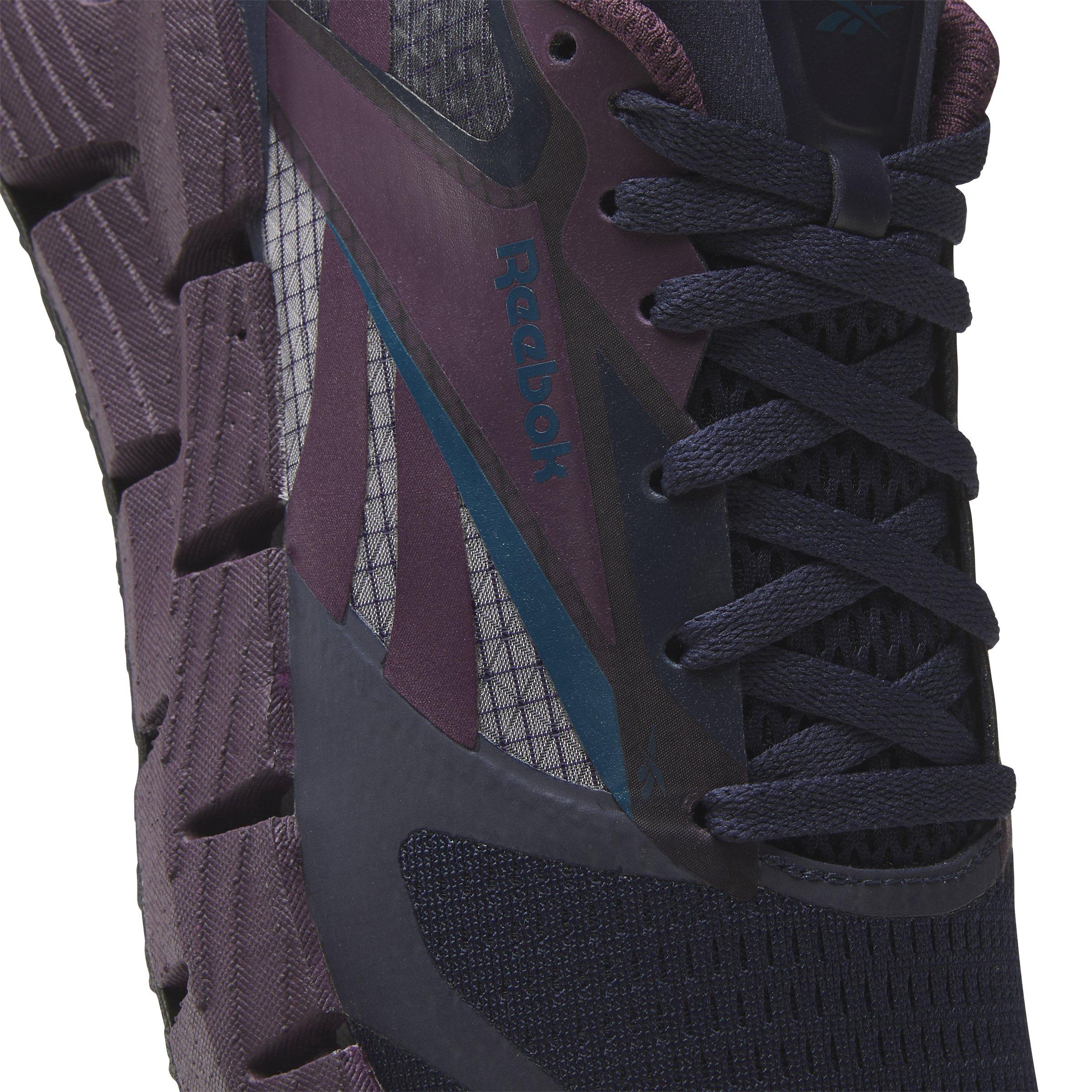 Reebok FloatZig 1 "Vector Navy/Plum/Escape Blue" Women's Running Shoe - NAVY/PLUM/BLUE Thumbnail View 8