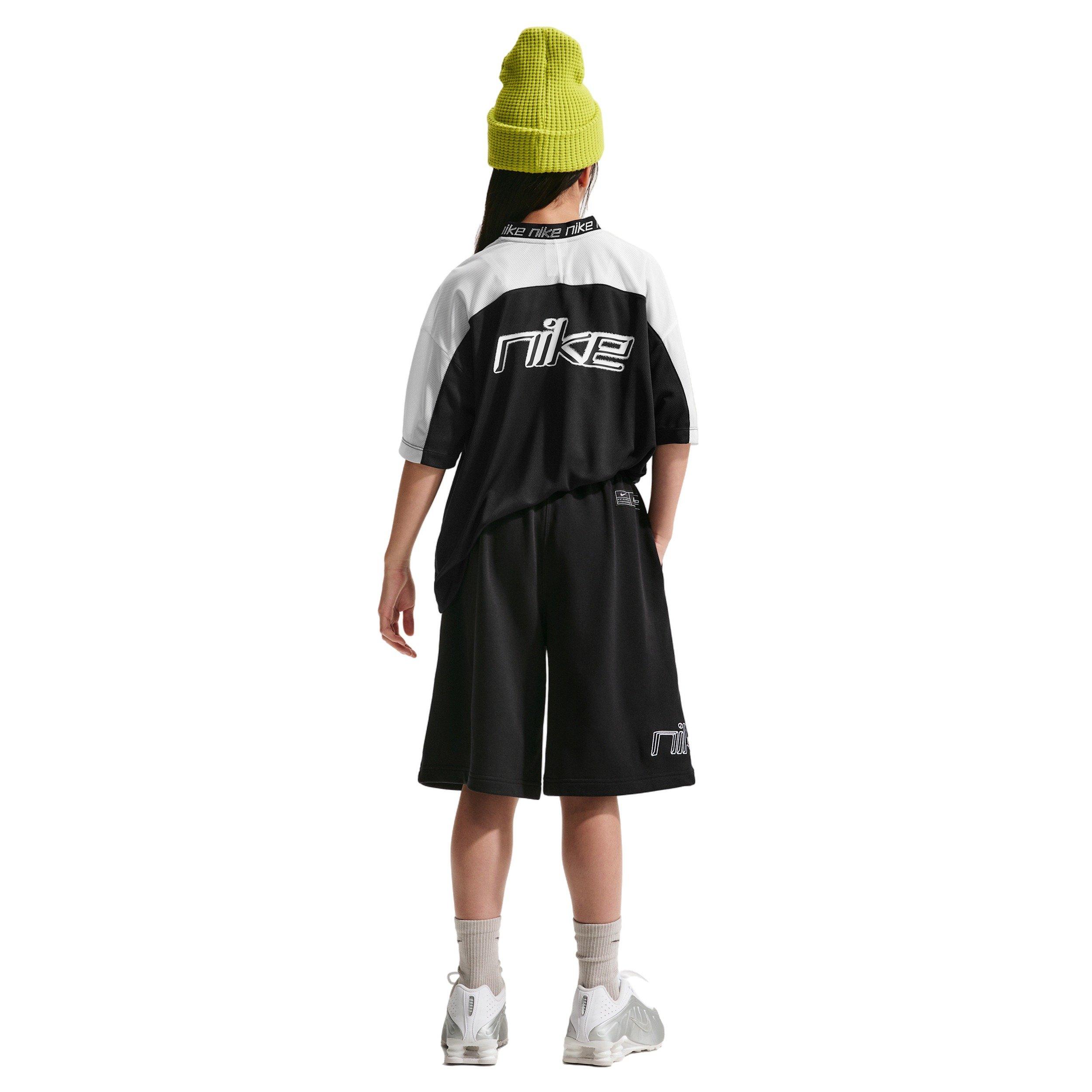 Nike Sportswear French Terry Big Girls' Black Shorts