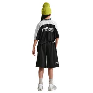 Nike Big Girls' Sportswear French Terry Shorts - Black