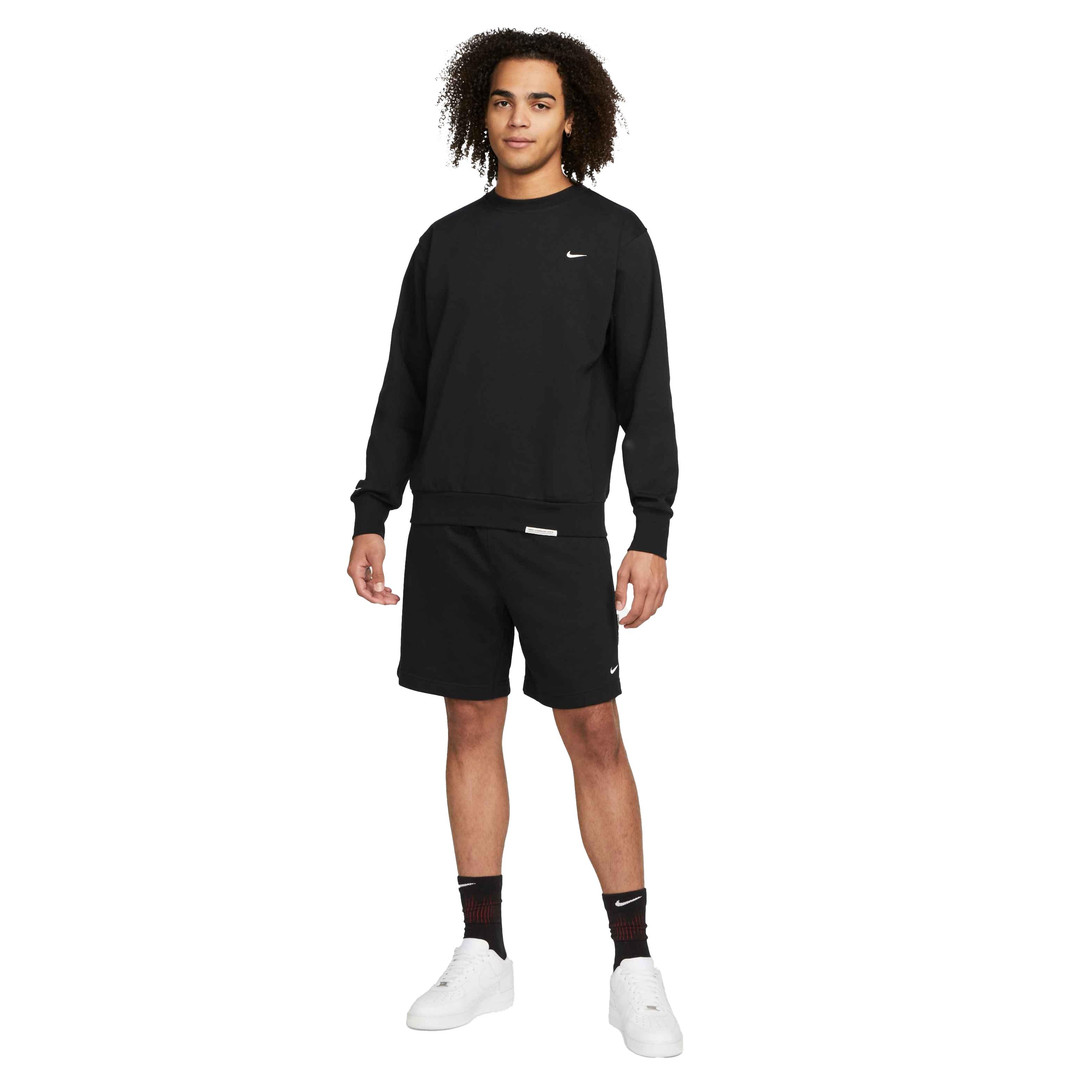 Nike Men's Dri-Fit Standard Issue Basketball Crew - BLACK Thumbnail View 6