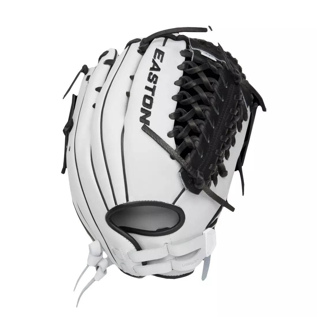Easton 2024 Haylie McCleney Elite 12.75" Outfield Softball Glove LHT - WHITE/BLACK