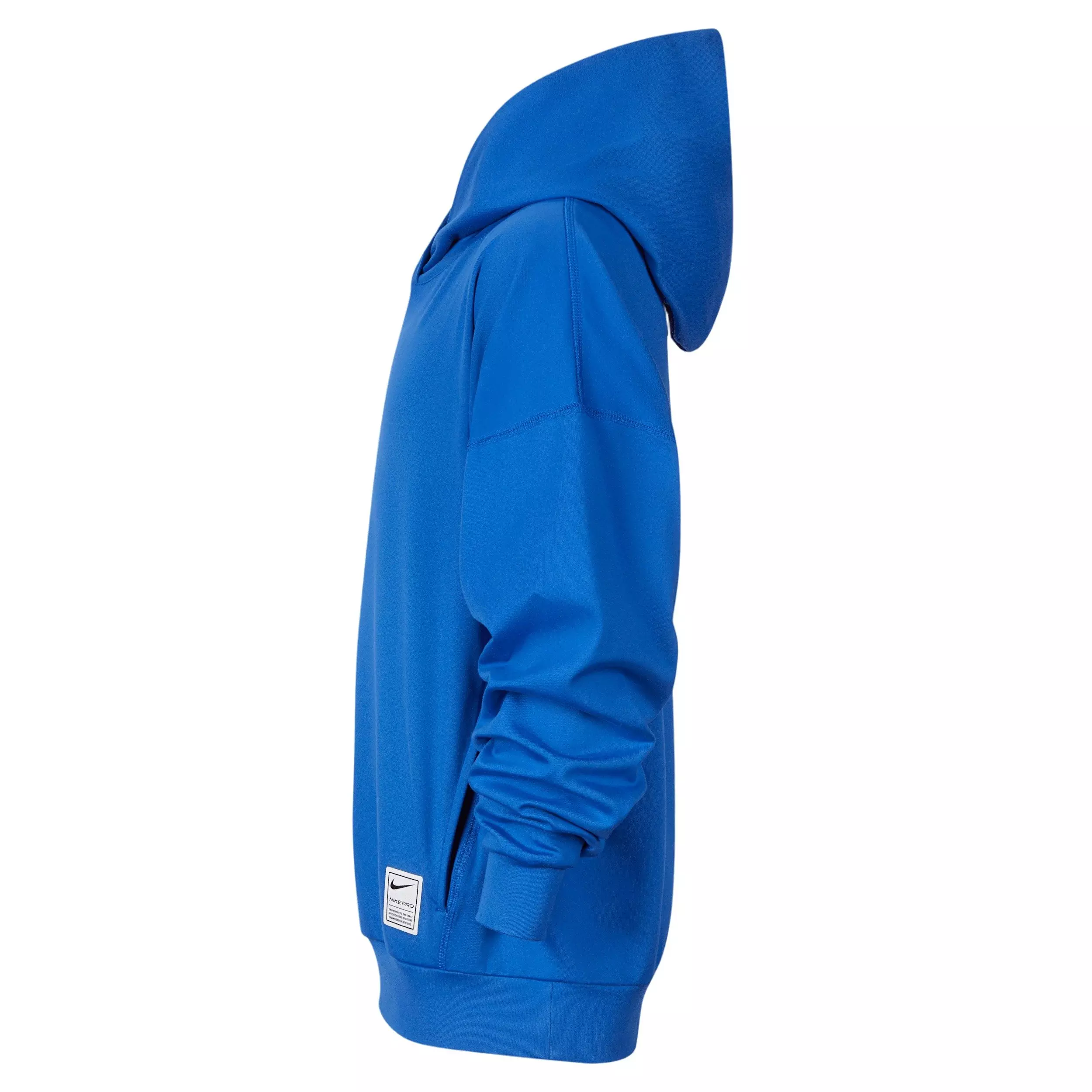 Nike Big Boys' Pro Dri-FIT Fleece Pullover Hoodie - Blue - BLUE