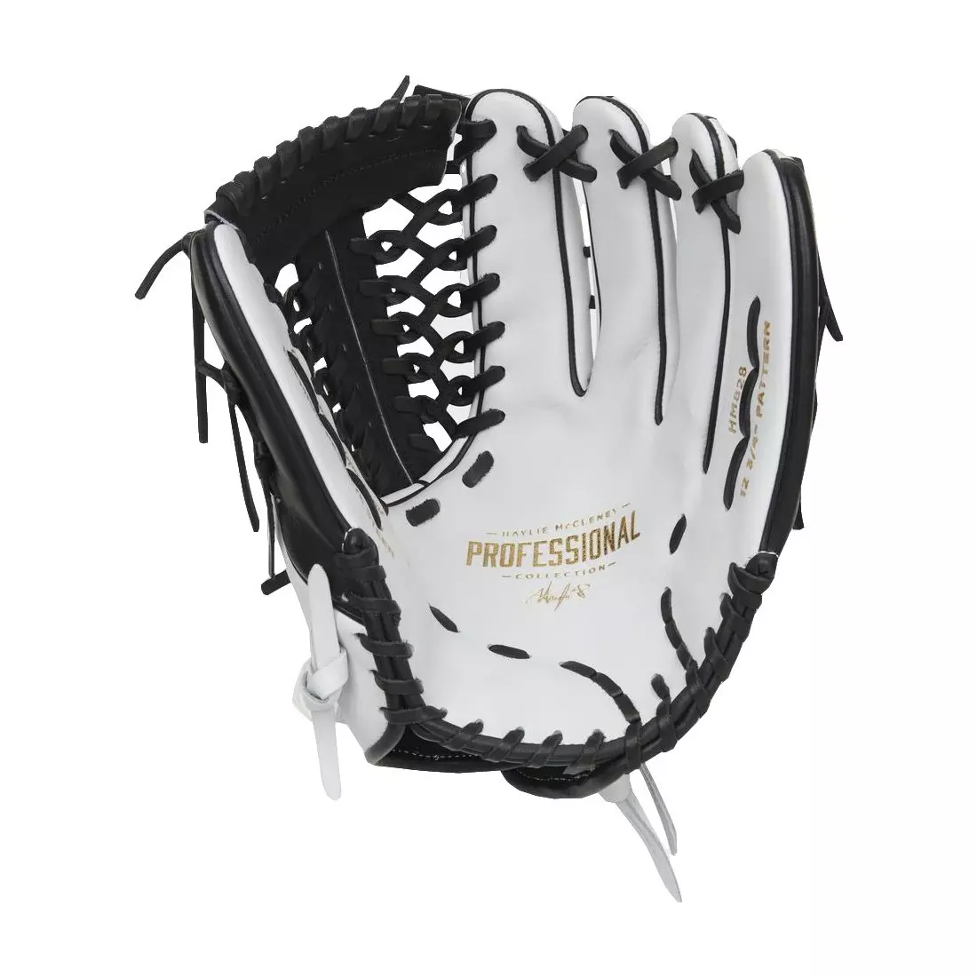 Easton 2024 Haylie McCleney Elite 12.75" Outfield Softball Glove RHT - WHITE/BLACK
