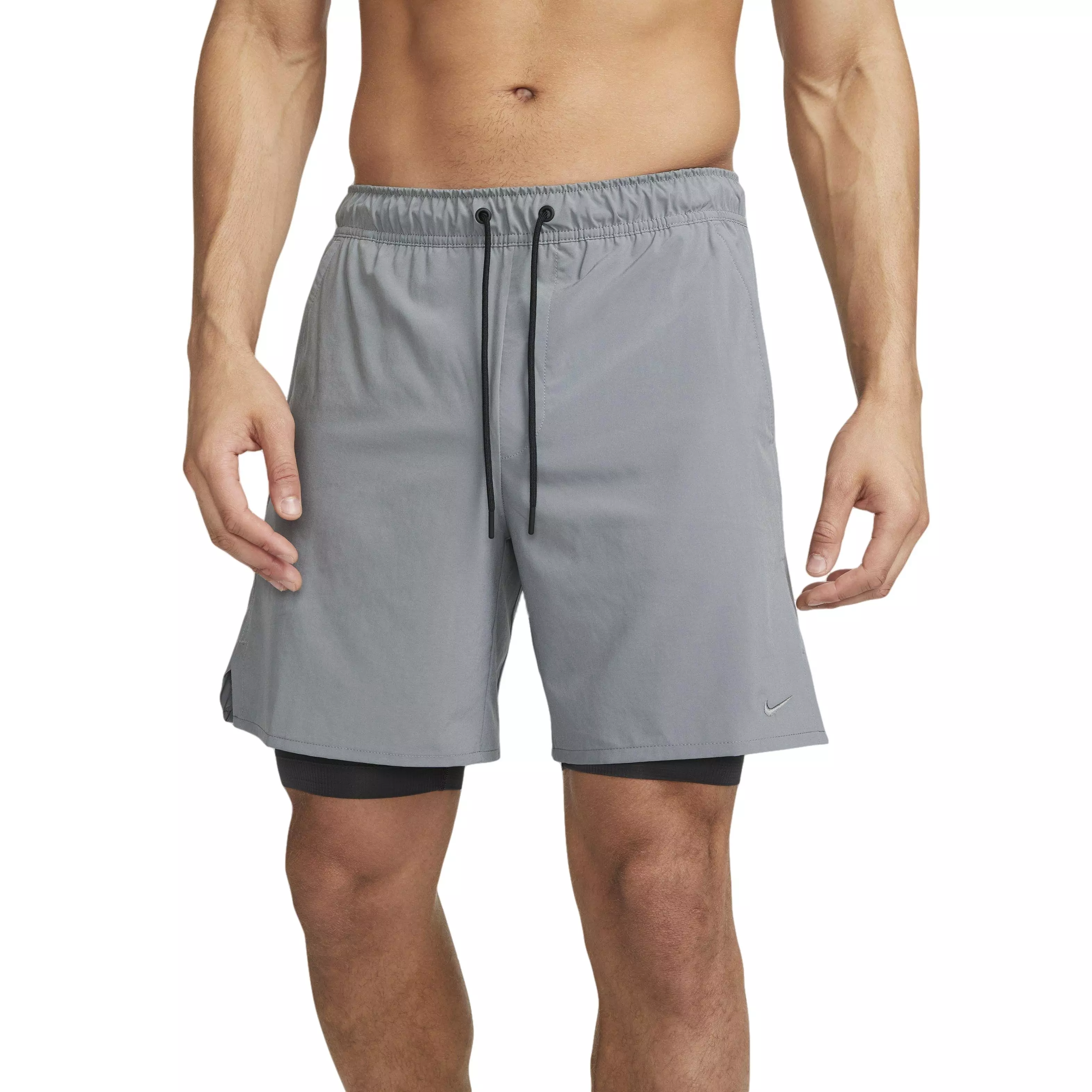 Nike Men's Dri-FIT Unlimited Woven 7" Versatile 2-in-1 Shorts - Grey - GREY