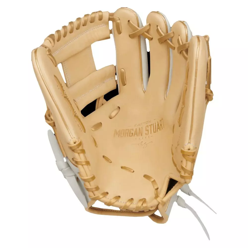 Easton Elite Series 11.5" M. Stuart Infield Softball Glove LHT - WHITE/TAN