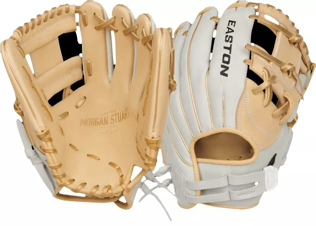 Easton Elite Series 11.5" M. Stuart Infield Softball Glove LHT - WHITE/TAN