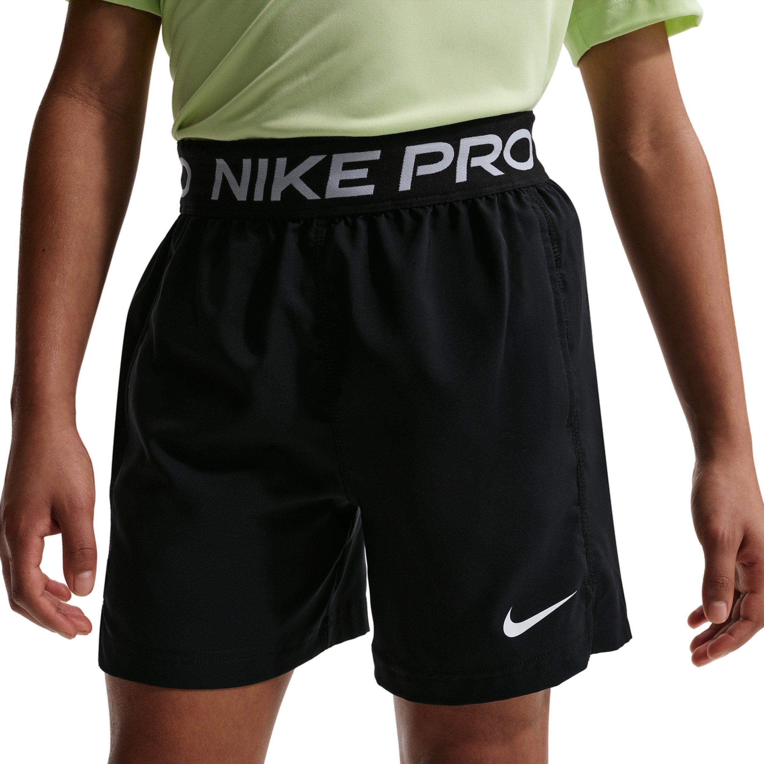 Nike Big Boys' Pro Dri-FIT Training Shorts - Black - BLACK Thumbnail View 3