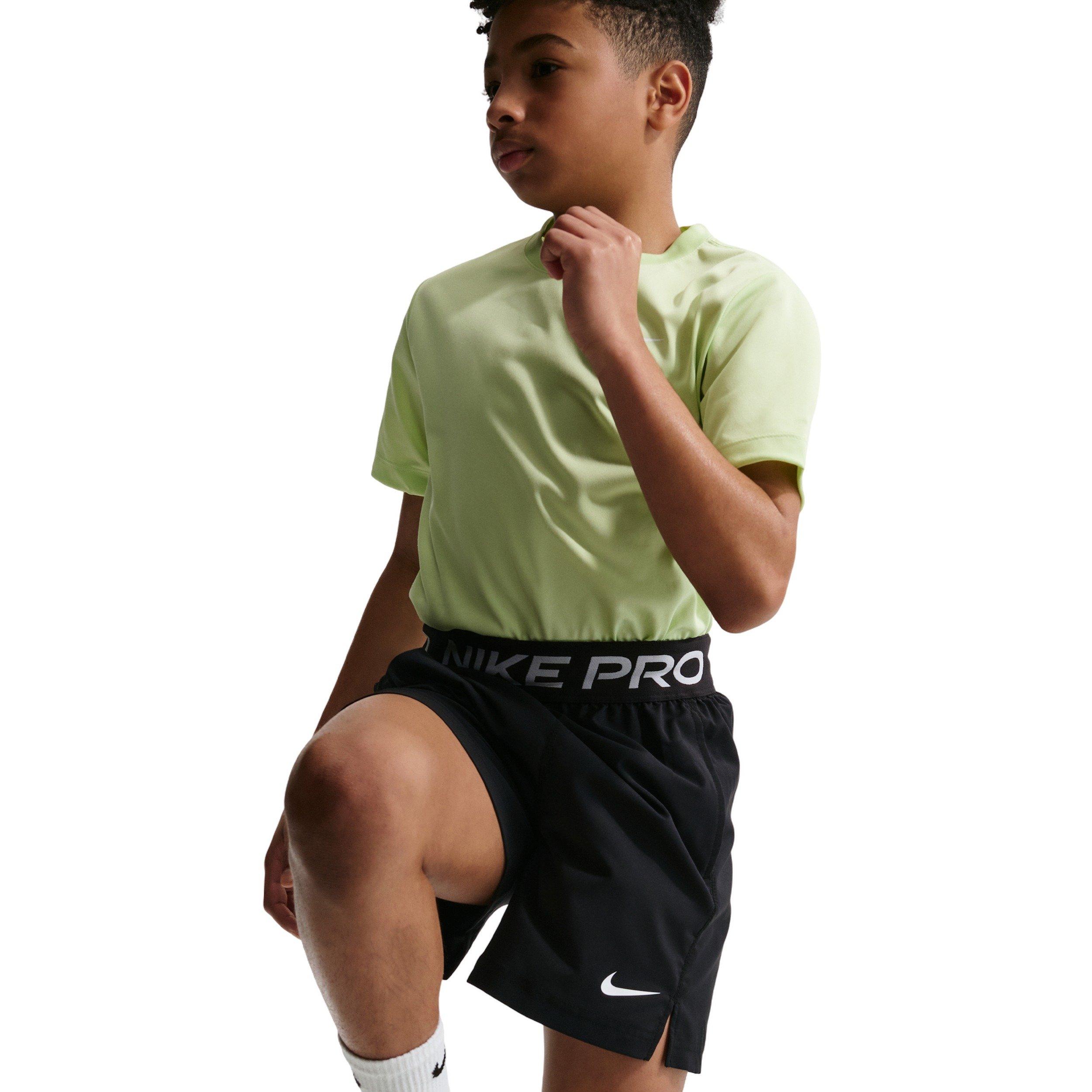 Nike Big Boys' Pro Dri-FIT Training Shorts - Black - BLACK Thumbnail View 5