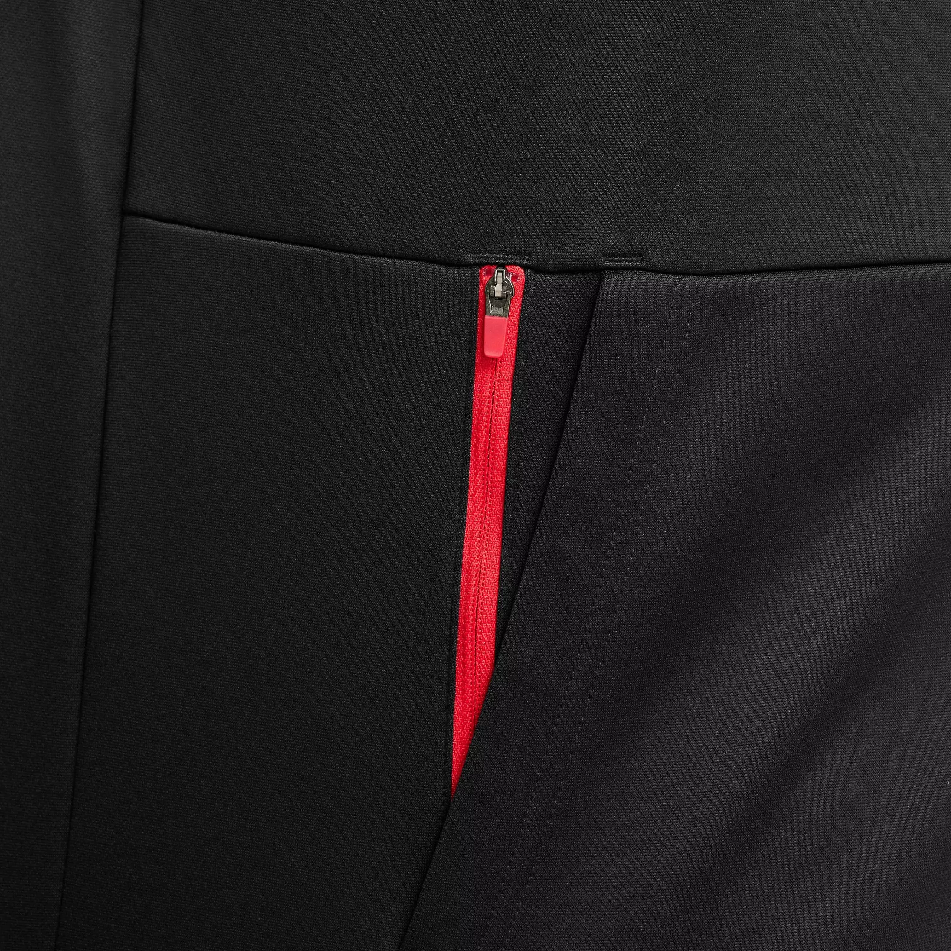 Nike Men's Therma-FIT HD Pullover FH24 Baseball Hoodie -Black/Red - BLACK/RED