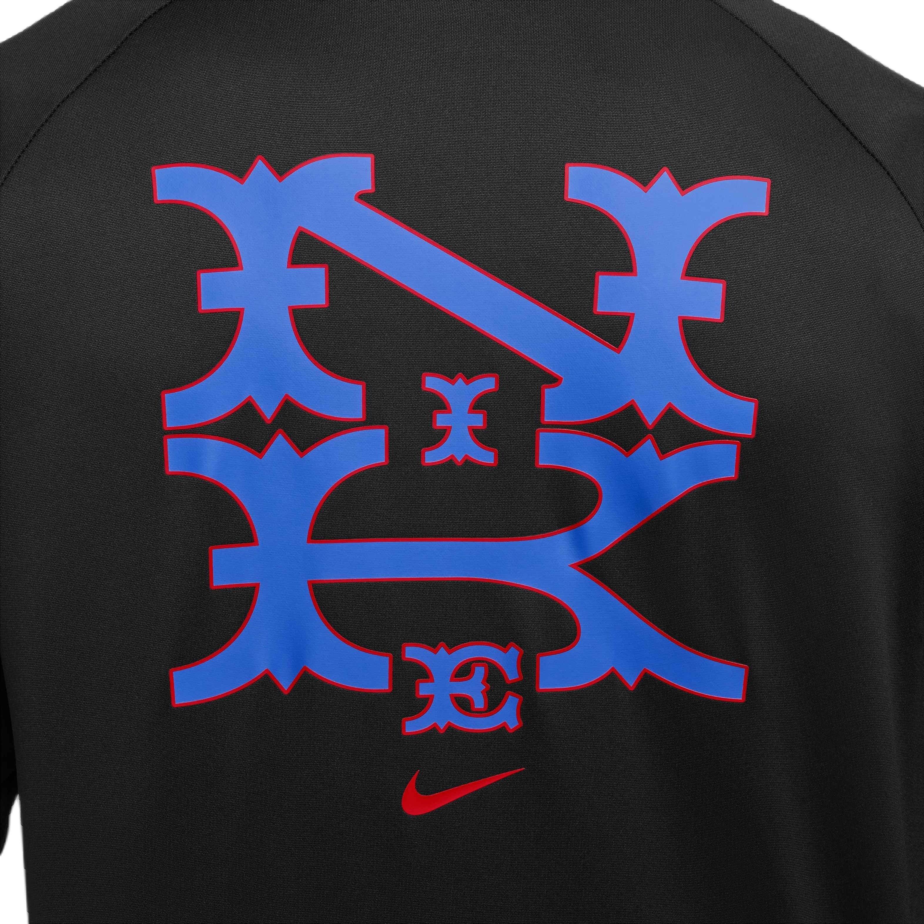 Nike Men's Therma-FIT HD Pullover FH24 Baseball Hoodie -Black/Red - BLACK/RED Thumbnail View 8