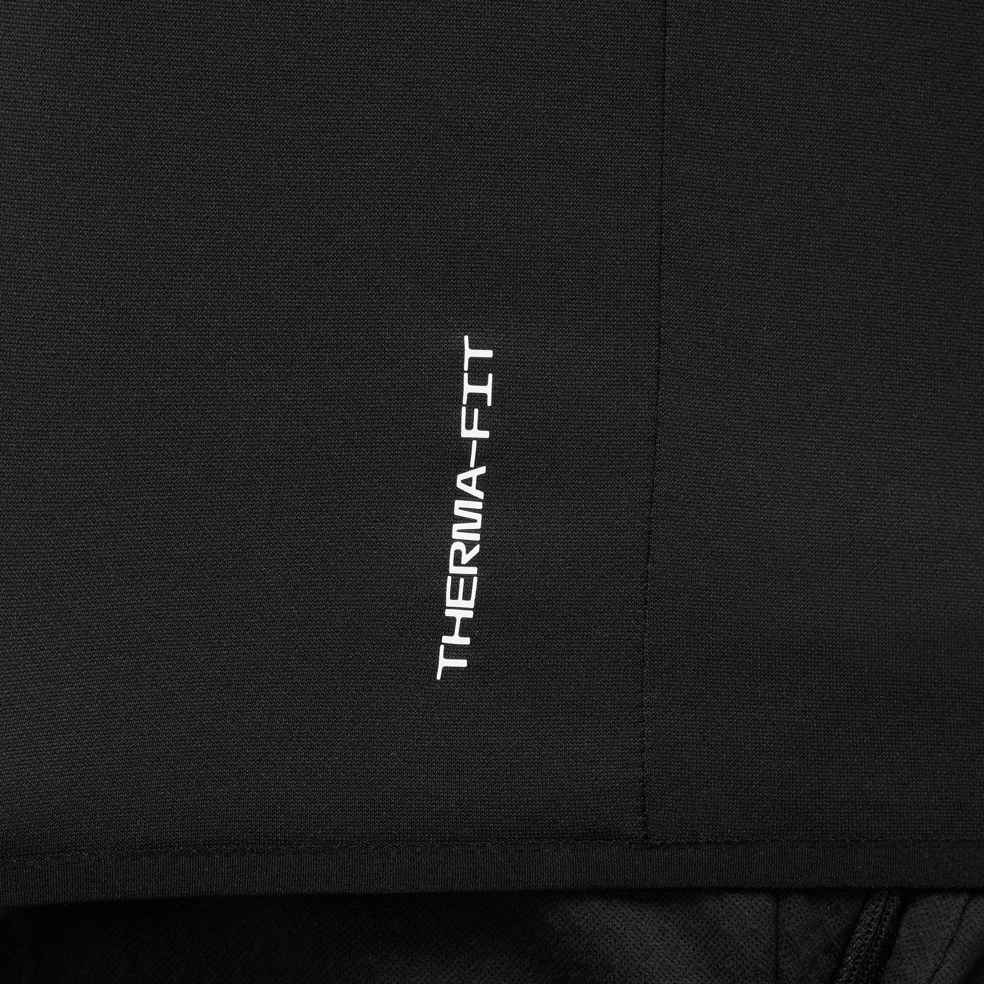 Nike Men's Therma-FIT HD Pullover FH24 Baseball Hoodie -Black/Red - BLACK/RED Thumbnail View 9