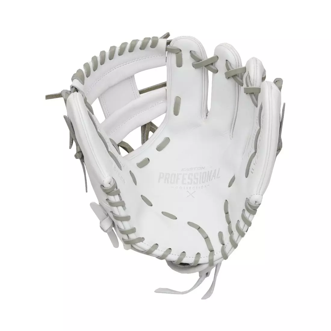 Easton 2024 Professional Collection 11.5" Infield Softball Glove RHT - WHITE/GREY