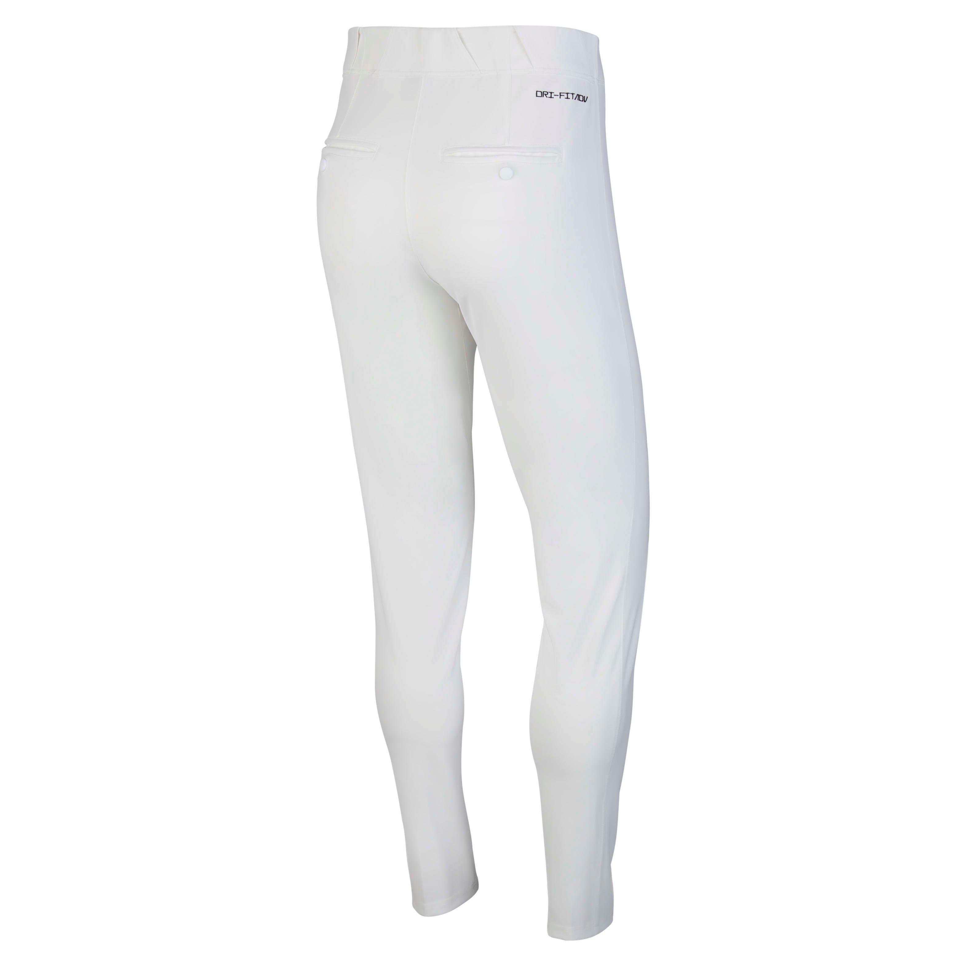 Nike Men's Vapor Premier Baseball Pants - WHITE Thumbnail View 2