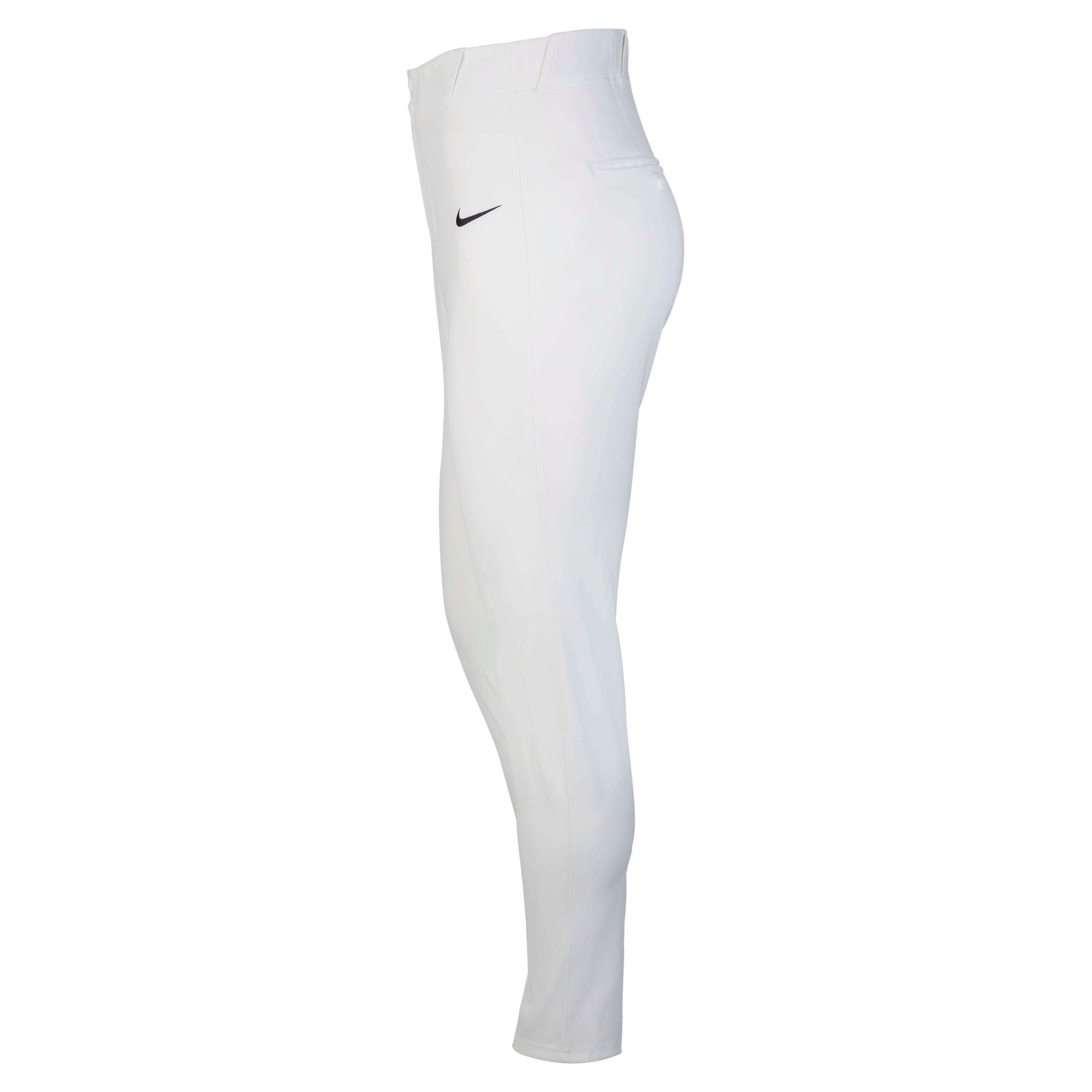 Nike Men's Vapor Premier Baseball Pants - WHITE Thumbnail View 3