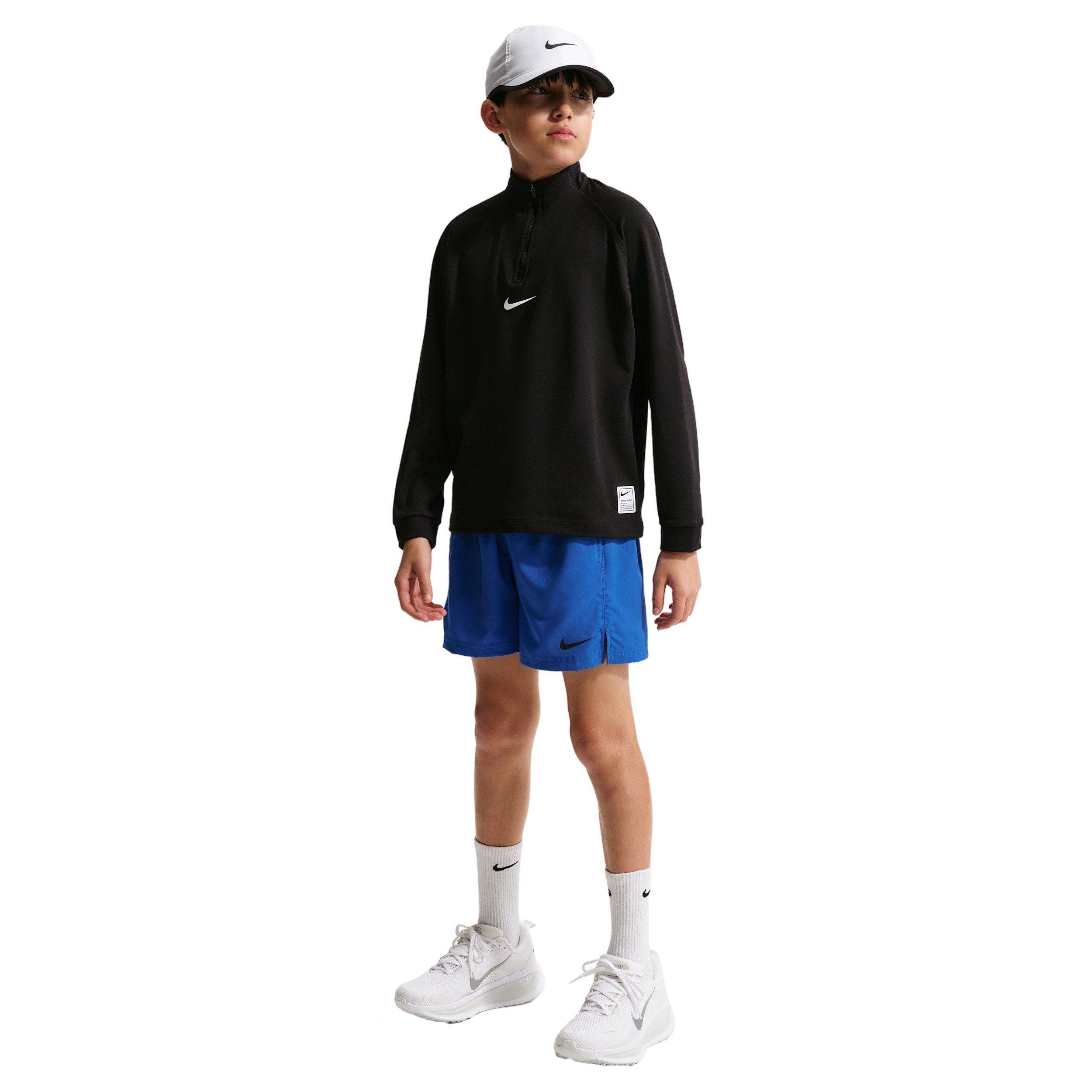Nike Pro Dri-FIT Big Boys' Blue Training Shorts