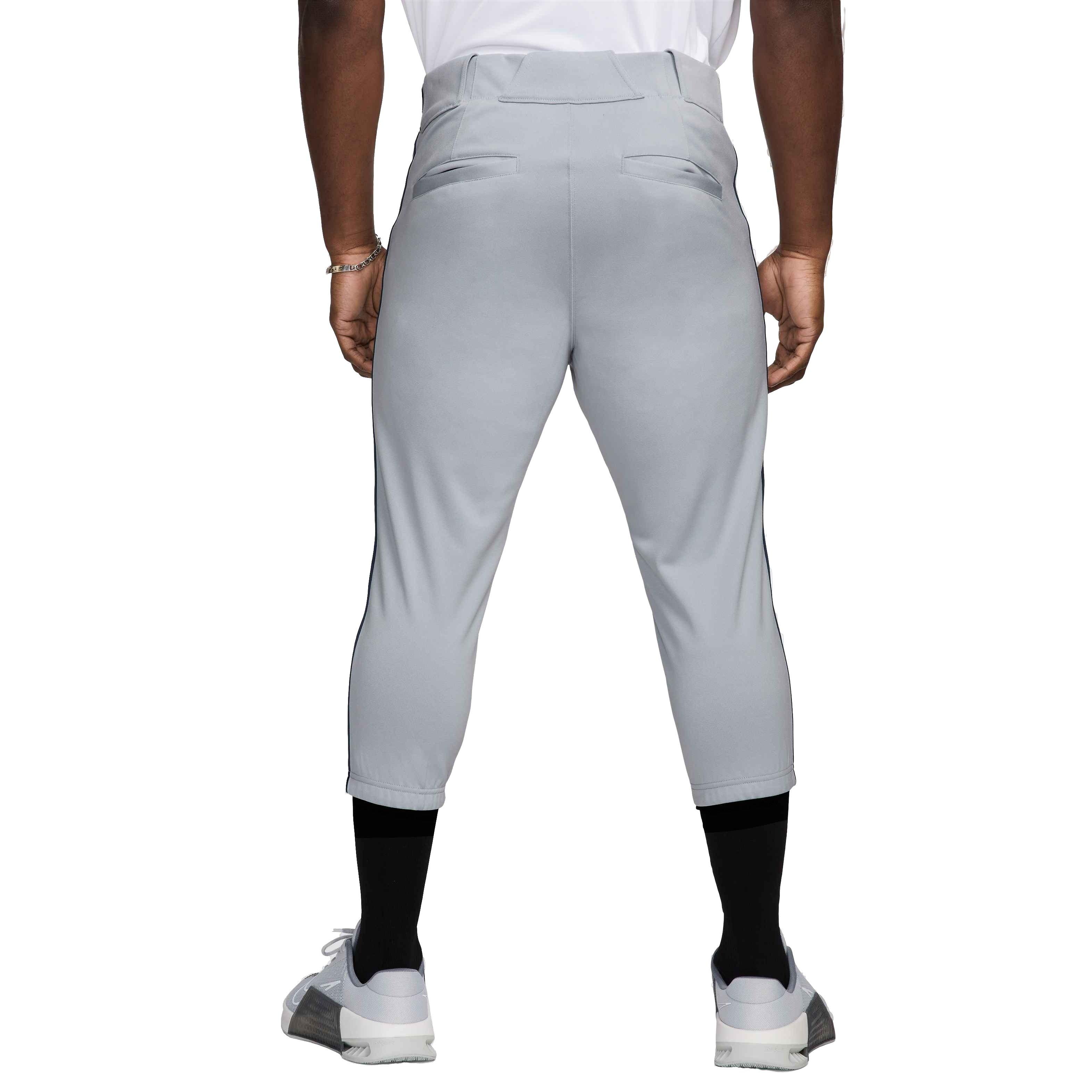 Nike Men's Vapor Select 2 High Piped Baseball Pants - GREY/NAVY Thumbnail View 2
