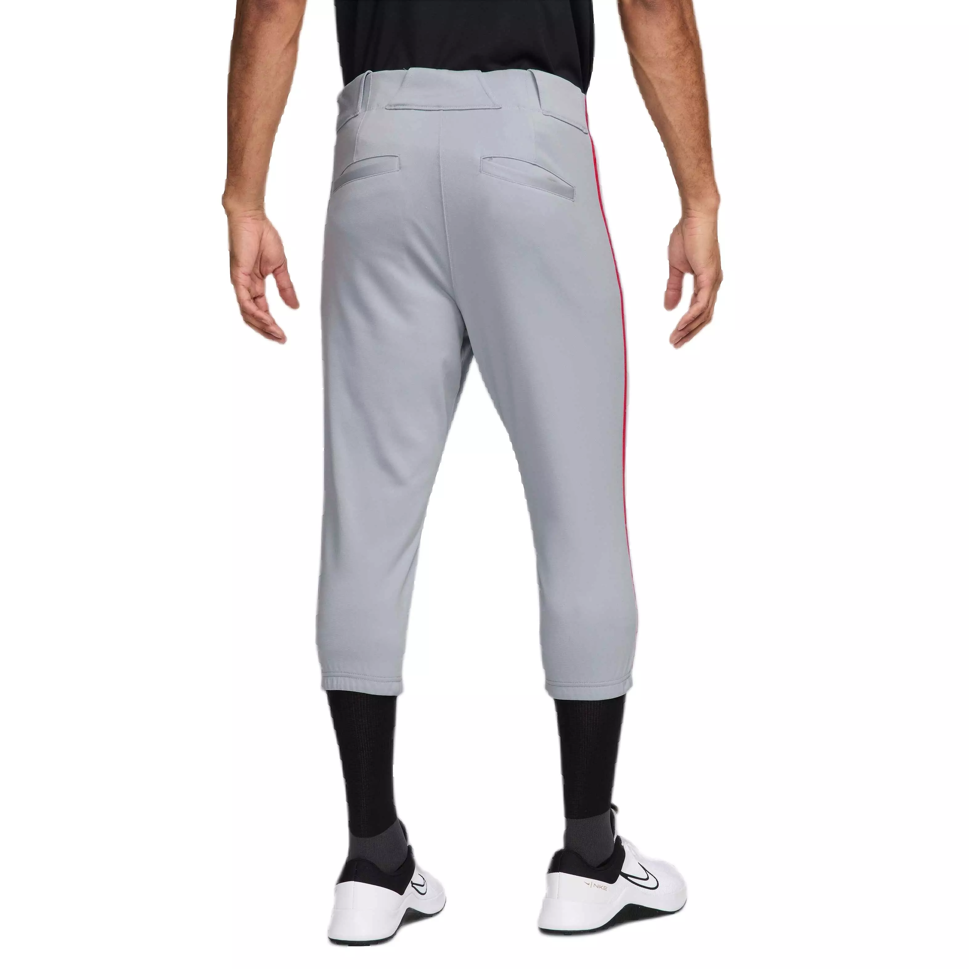 Nike Men's Vapor Select 2 High Piped Baseball Pants - GREY/RED