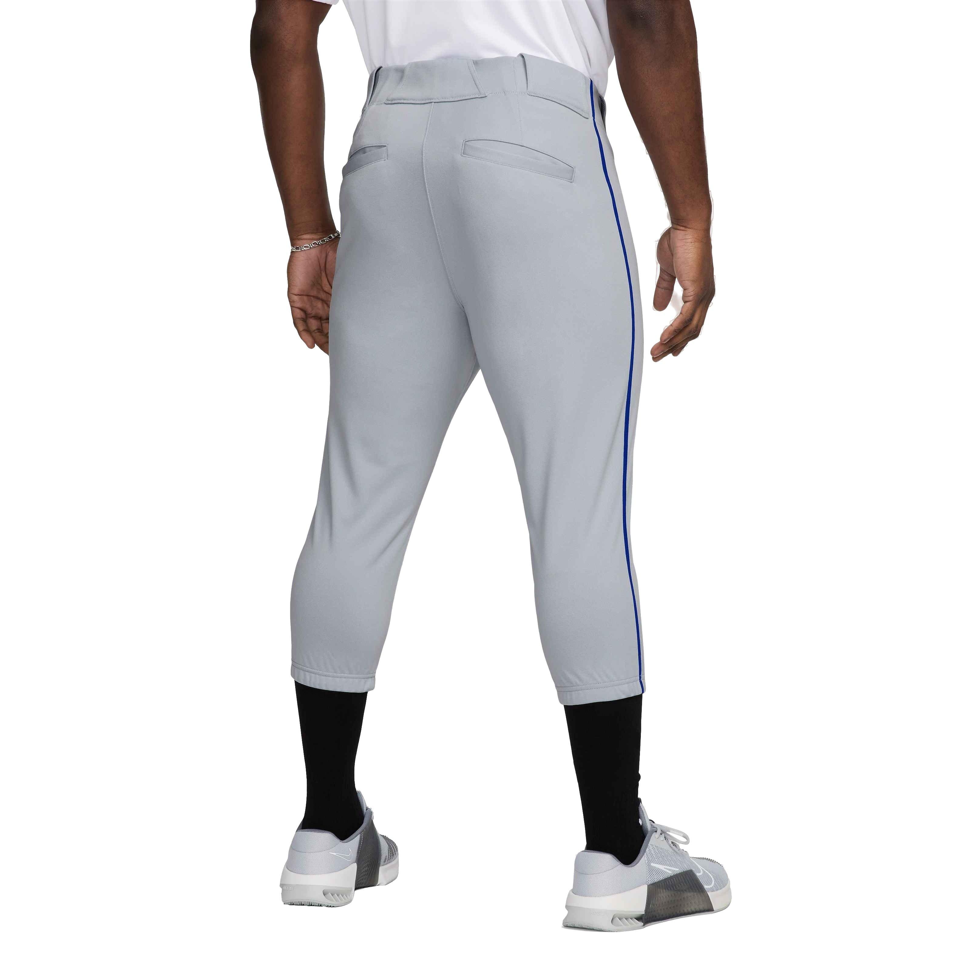 Nike Men's Vapor Select 2 High Piped Baseball Pants - GREY/ROYAL Thumbnail View 2