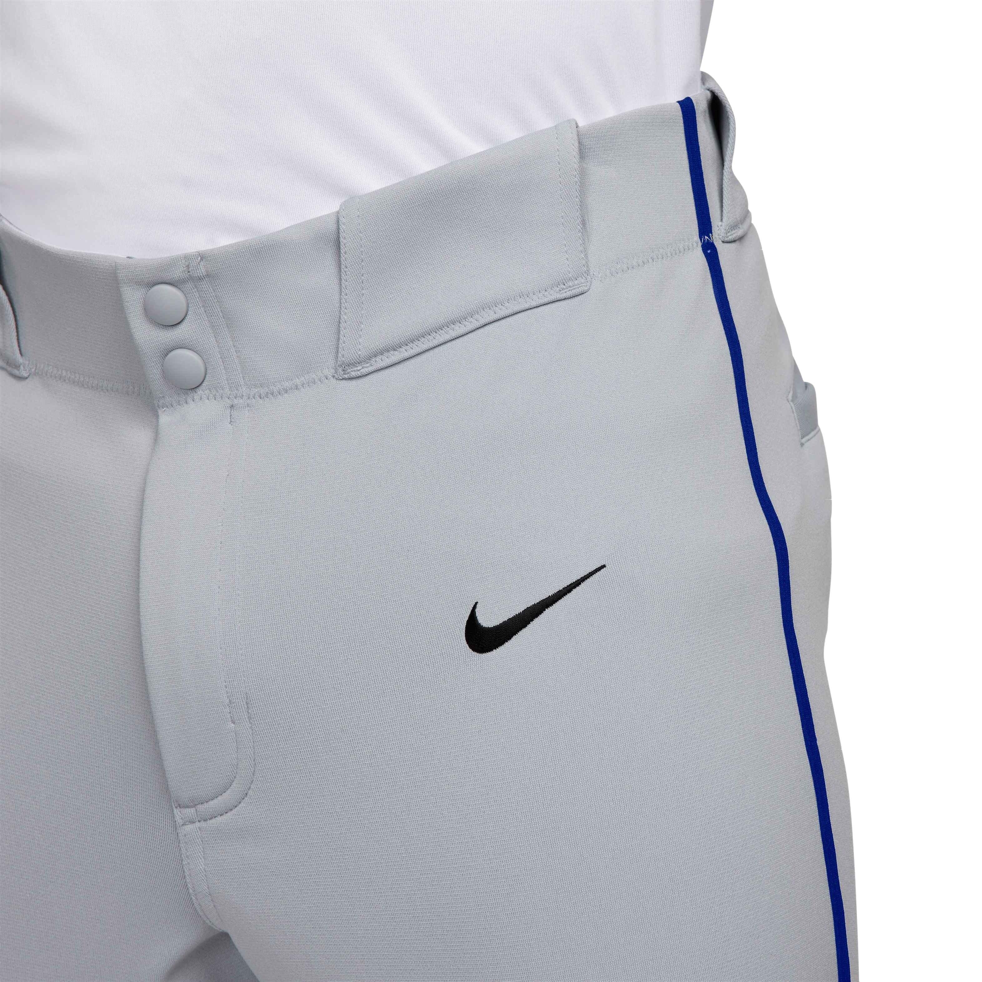 Nike Men's Vapor Select 2 High Piped Baseball Pants - GREY/ROYAL Thumbnail View 3