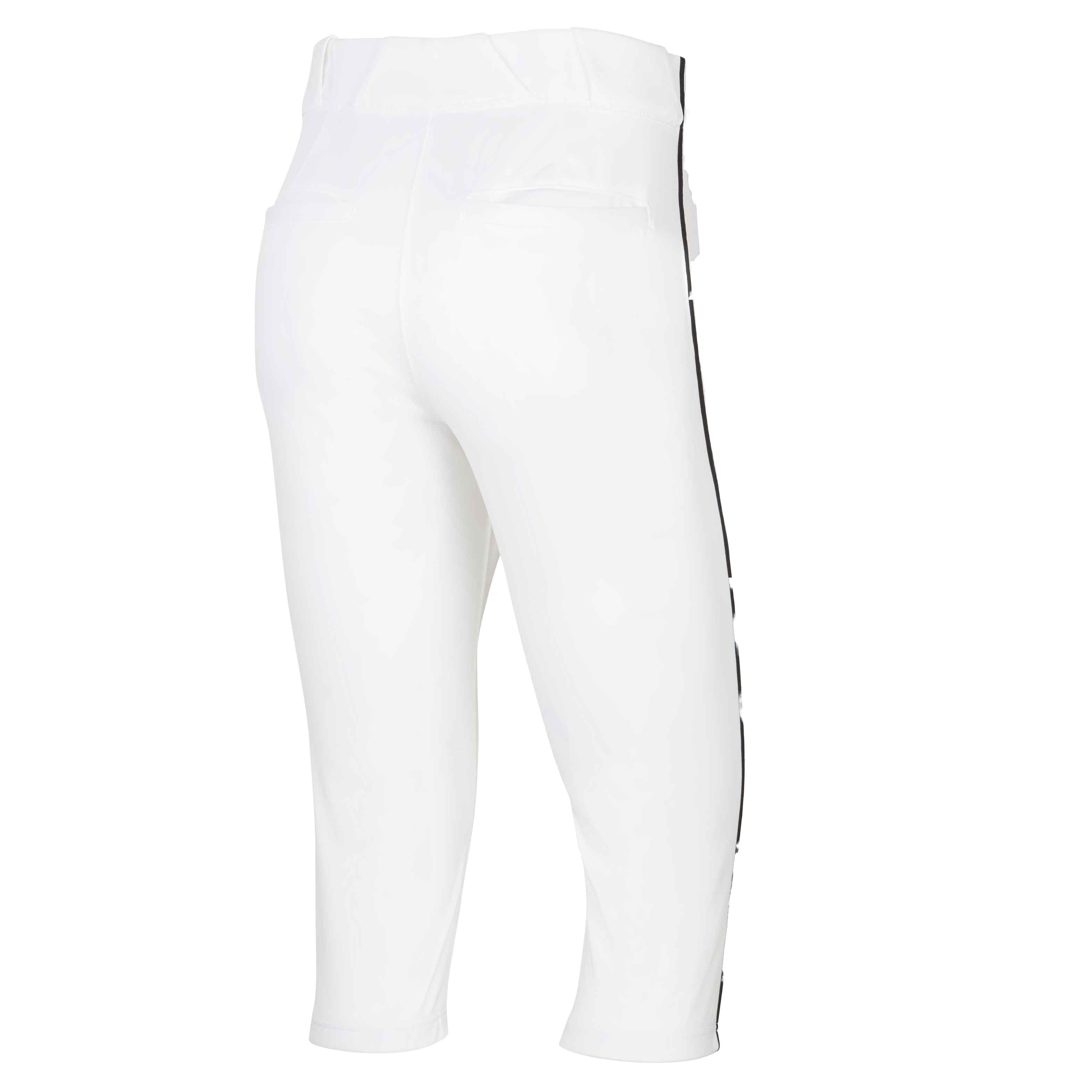 Nike Men's Vapor Select 2 High Piped Baseball Pants - WHITE/BLACK Thumbnail View 5