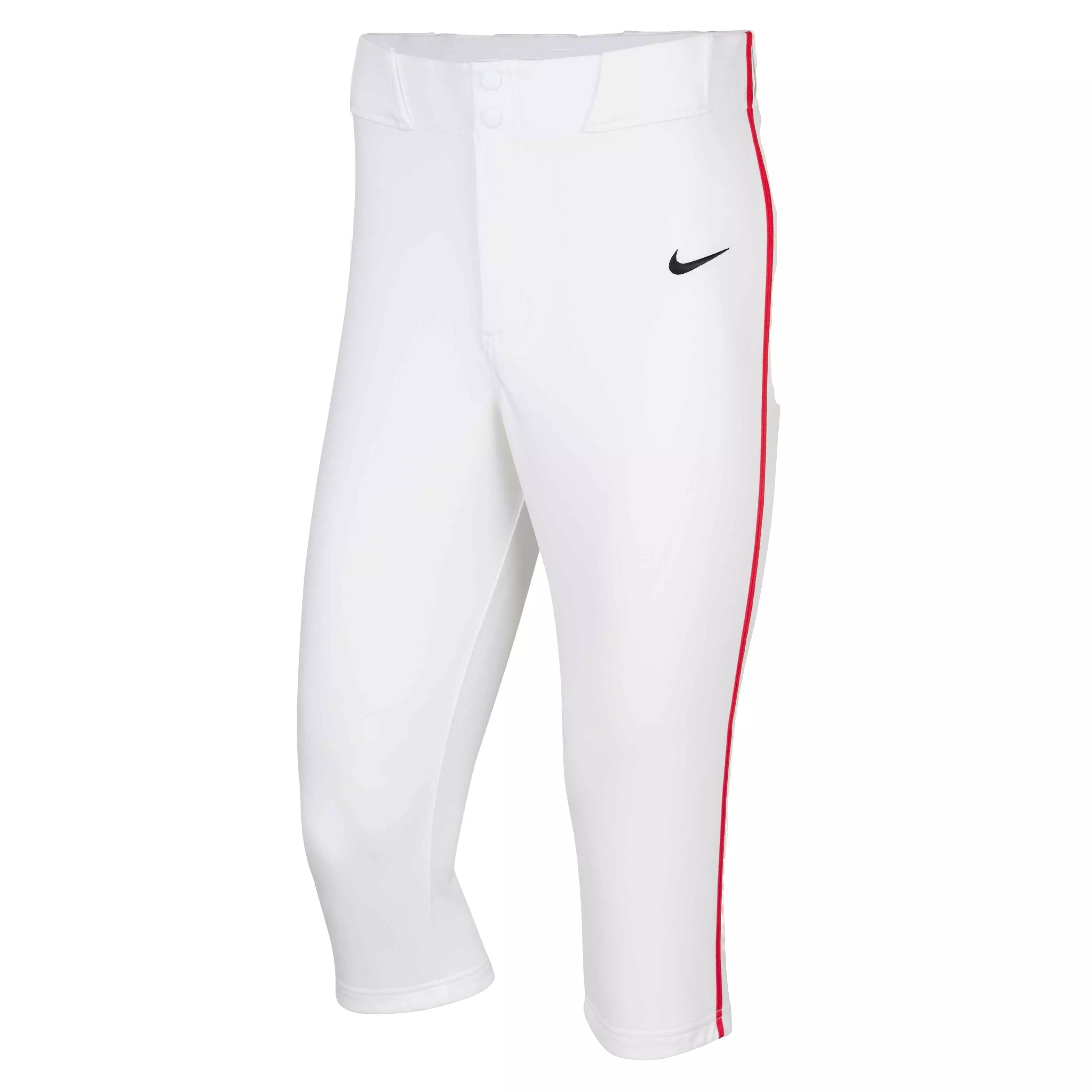 Nike Men's Vapor Select 2 High Piped Baseball Pants - WHITE/RED/BLACK