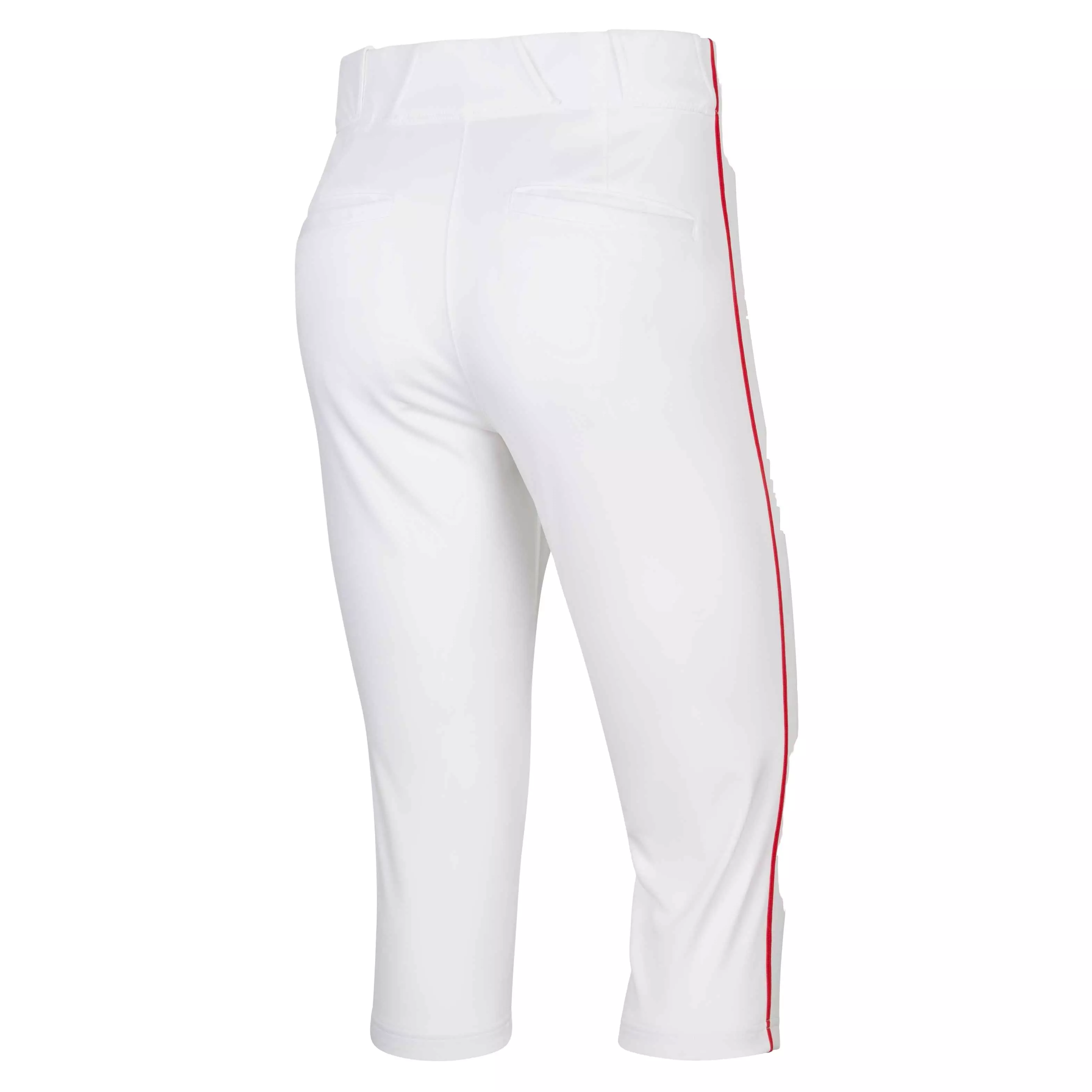 Nike Men's Vapor Select 2 High Piped Baseball Pants - WHITE/RED/BLACK