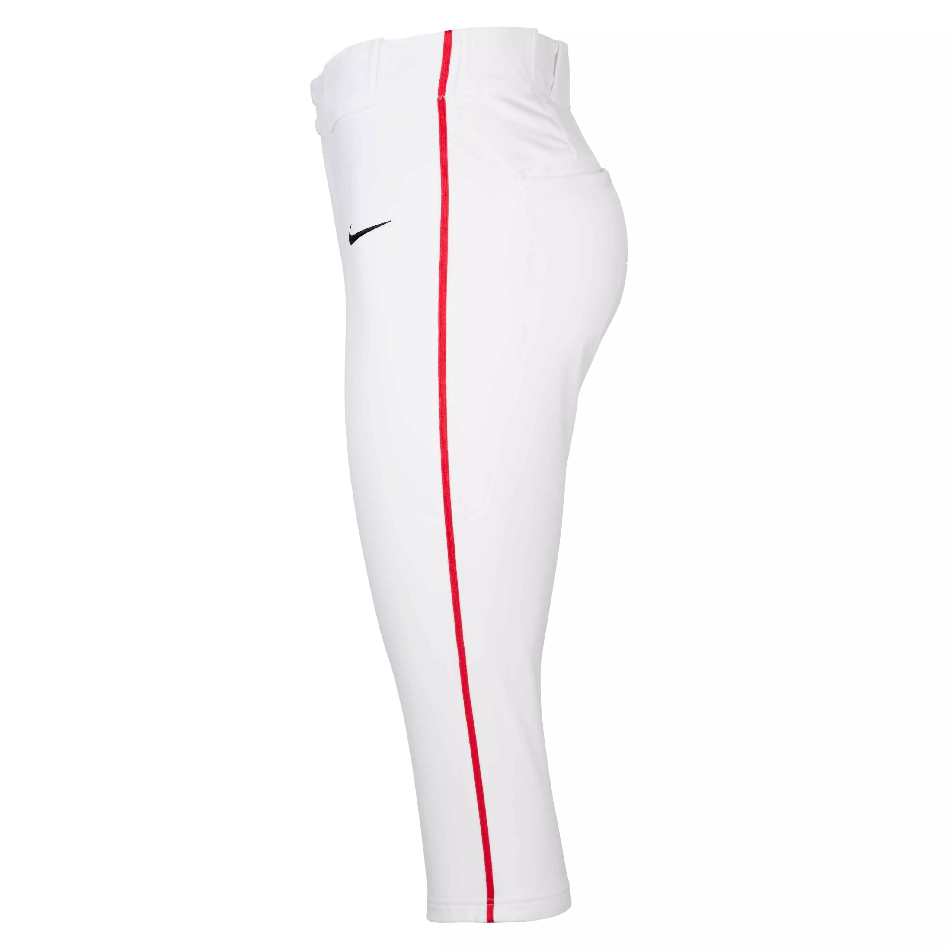 Nike Men's Vapor Select 2 High Piped Baseball Pants - WHITE/RED/BLACK