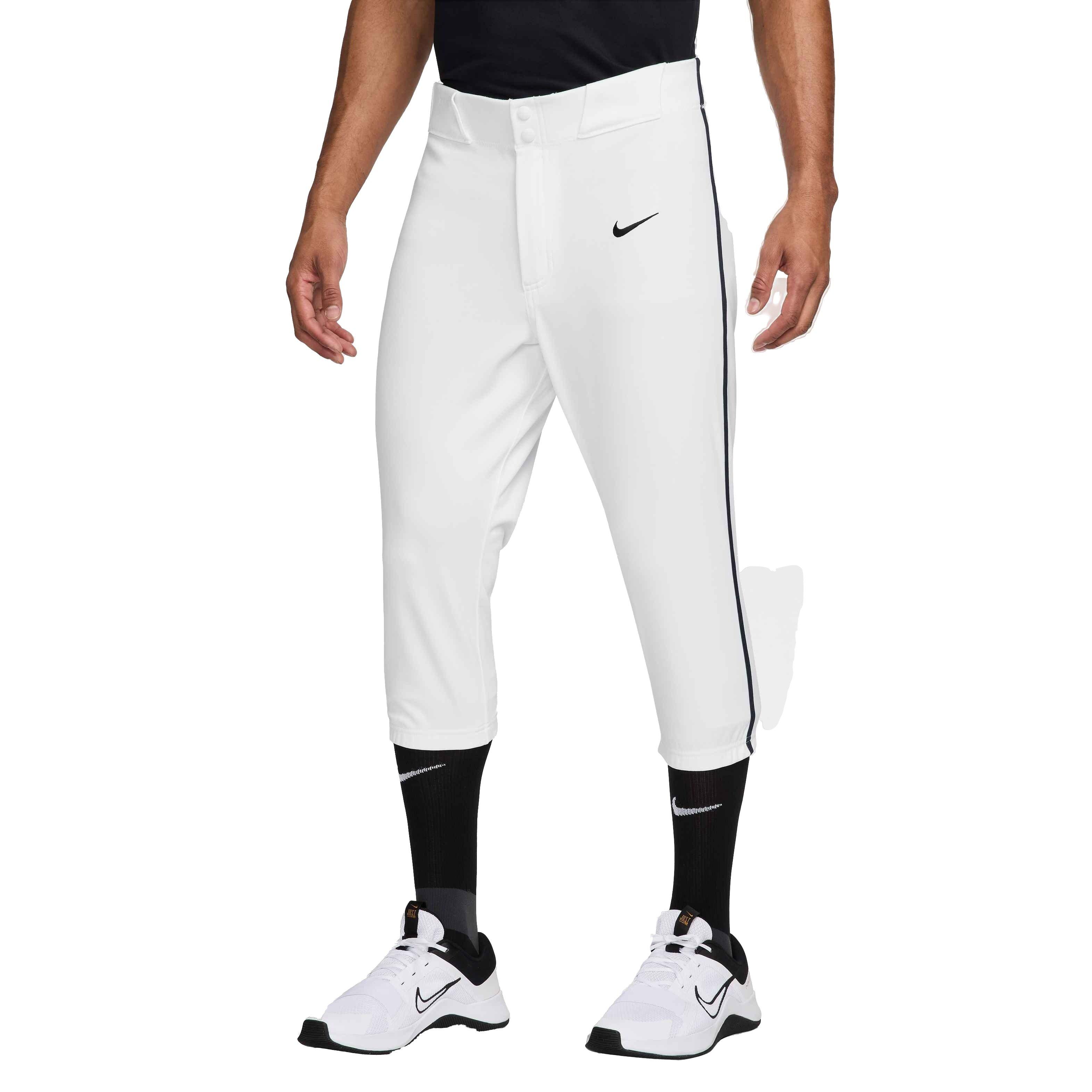 Nike Men's Vapor Select 2 High Piped Baseball Pants - WHITE/NAVY Thumbnail View 1