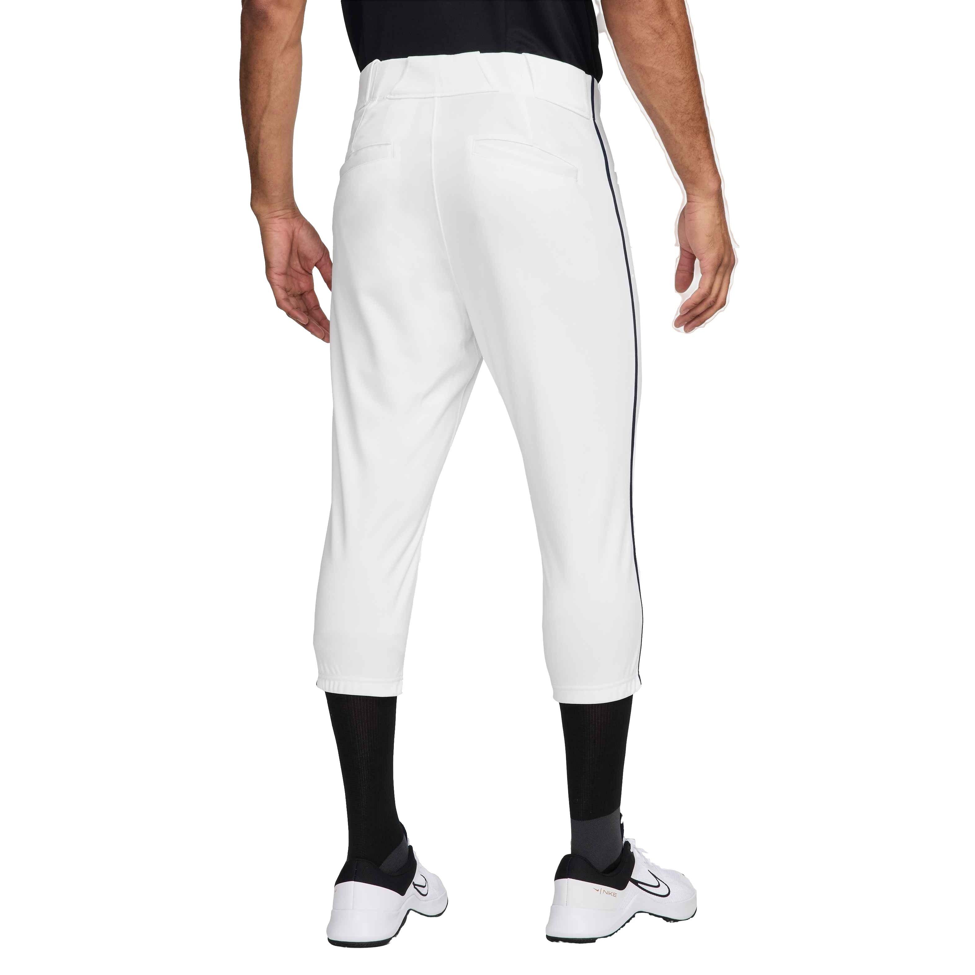 Nike Men's Vapor Select 2 High Piped Baseball Pants - WHITE/NAVY Thumbnail View 2