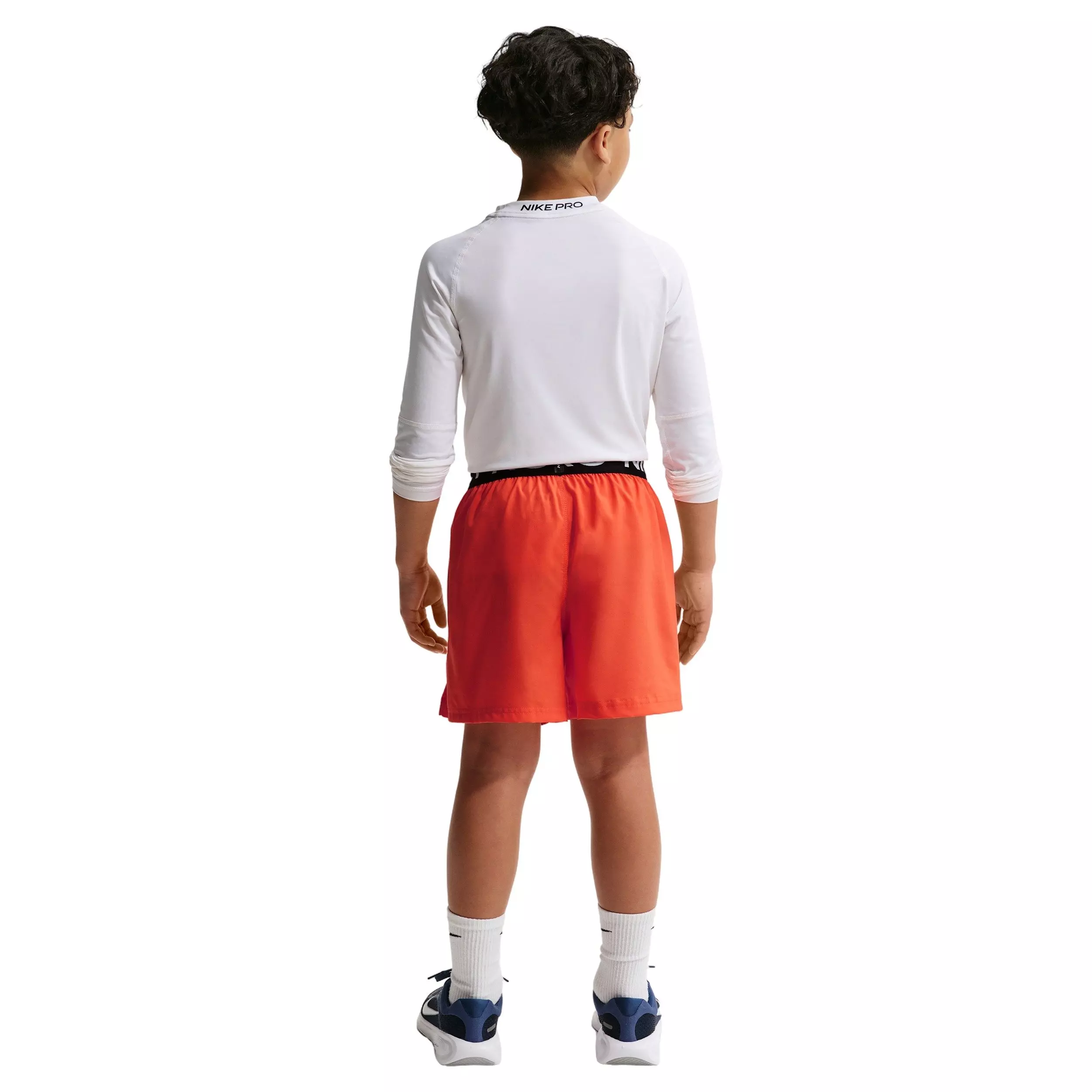 Nike Big Boys' Pro Dri-FIT Training Shorts - Orange - ORANGE